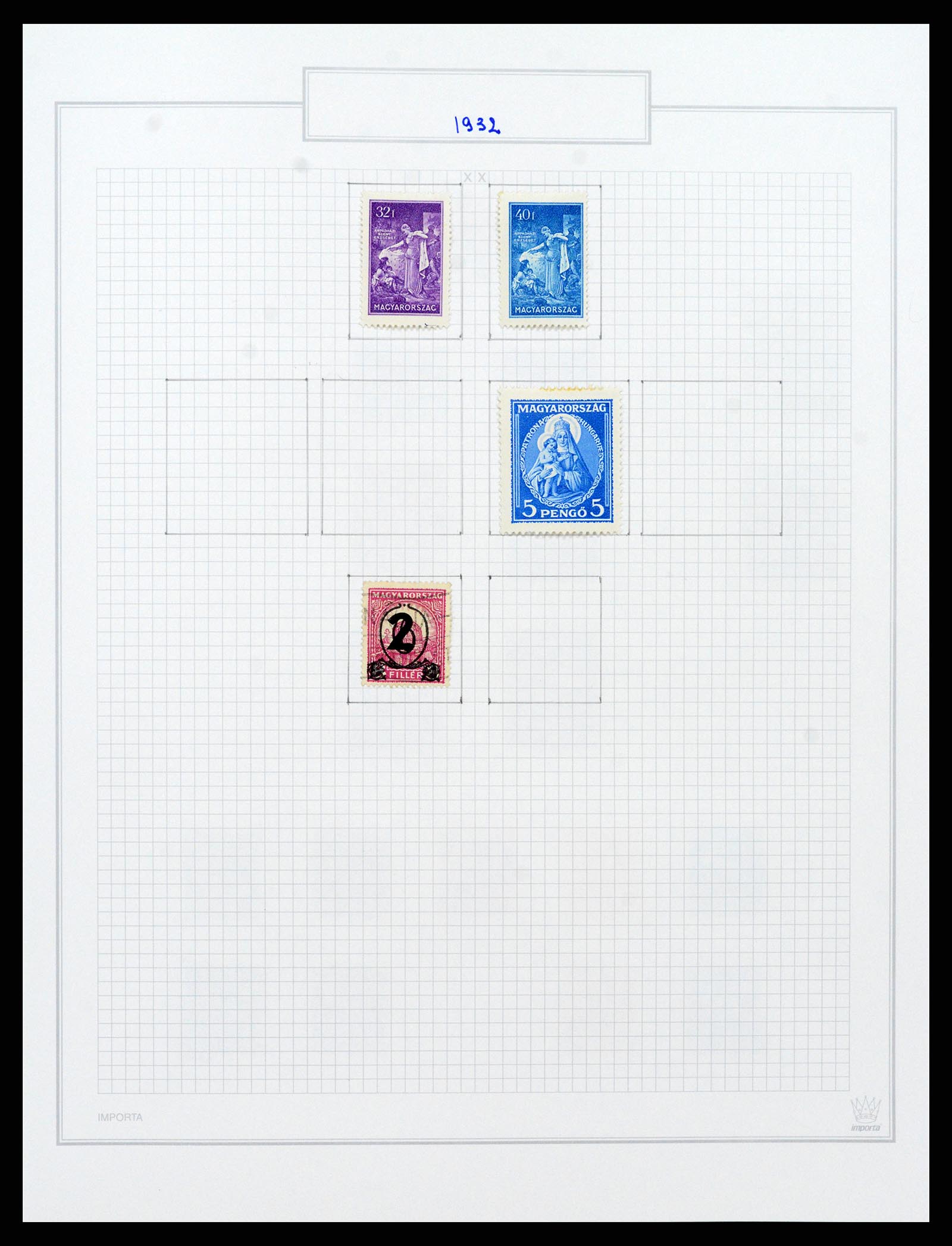 37092 072 - Postzegelverzameling 37092 Hongarije 1871-2018.