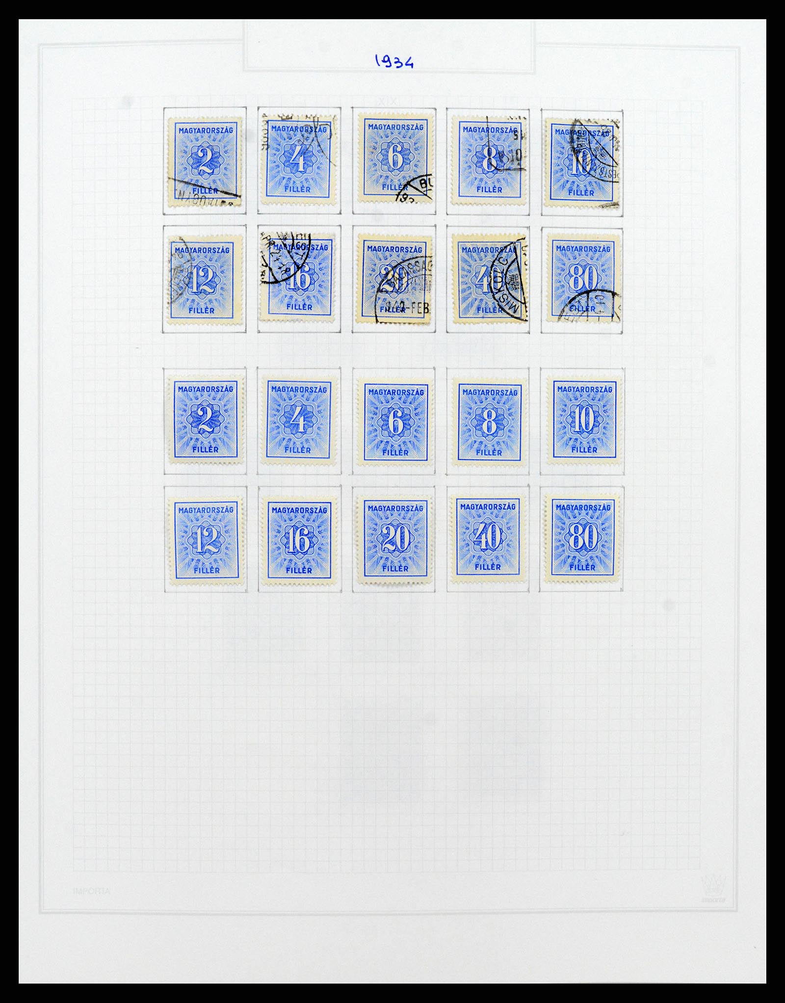 37092 074 - Postzegelverzameling 37092 Hongarije 1871-2018.