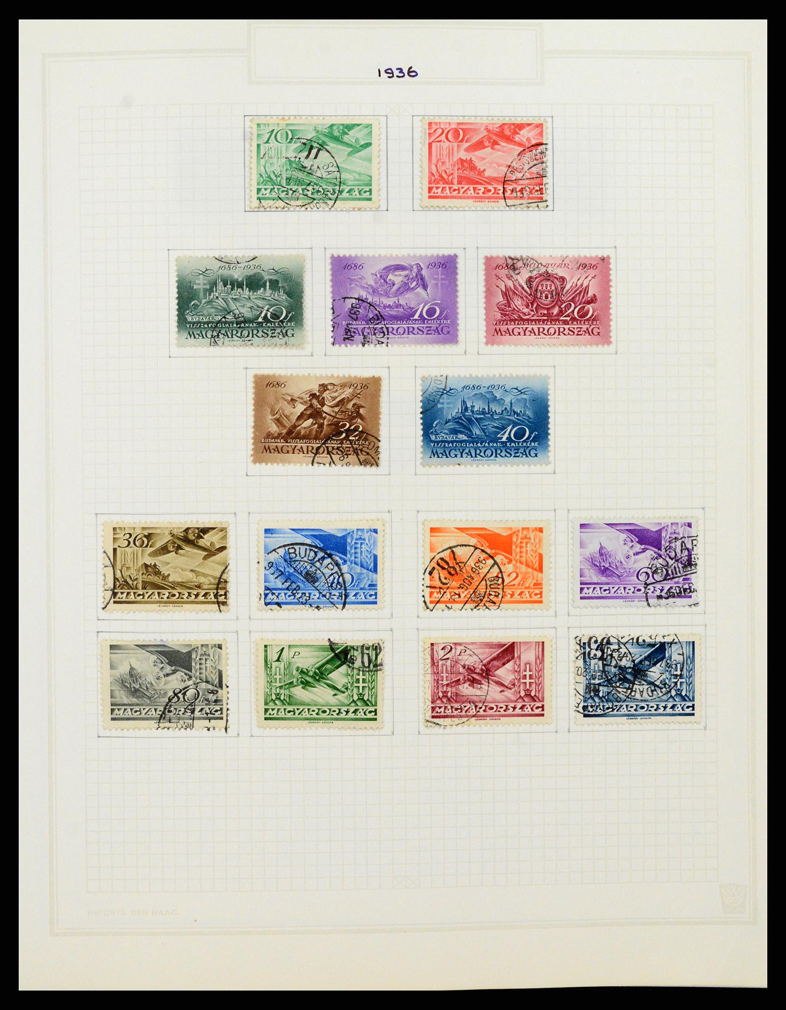 37092 077 - Postzegelverzameling 37092 Hongarije 1871-2018.