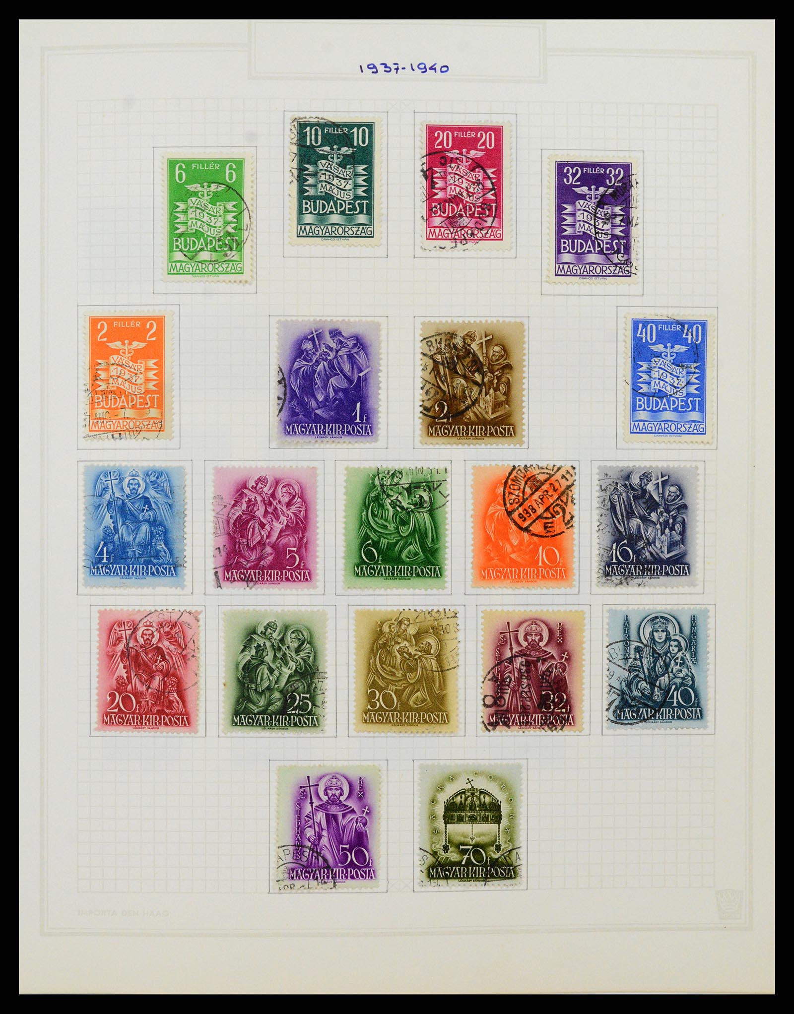 37092 079 - Postzegelverzameling 37092 Hongarije 1871-2018.