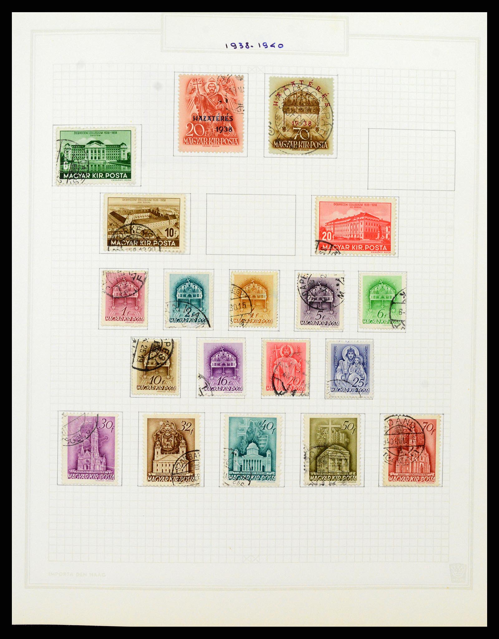 37092 080 - Postzegelverzameling 37092 Hongarije 1871-2018.