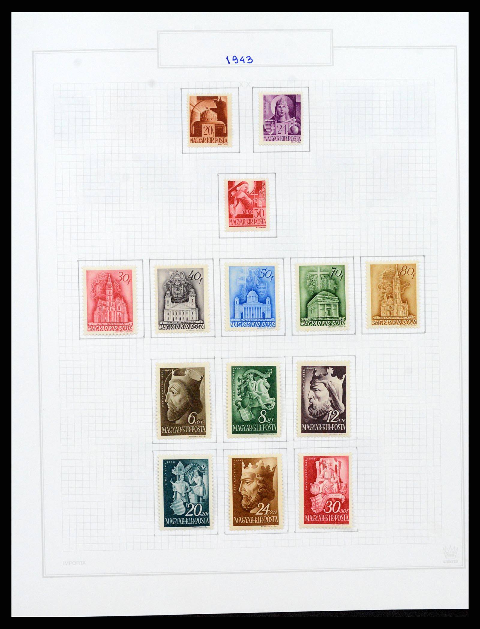 37092 108 - Postzegelverzameling 37092 Hongarije 1871-2018.