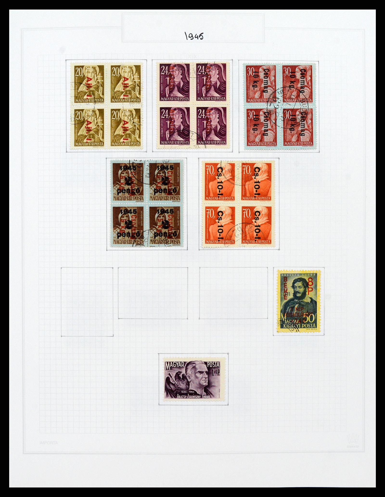37092 114 - Postzegelverzameling 37092 Hongarije 1871-2018.