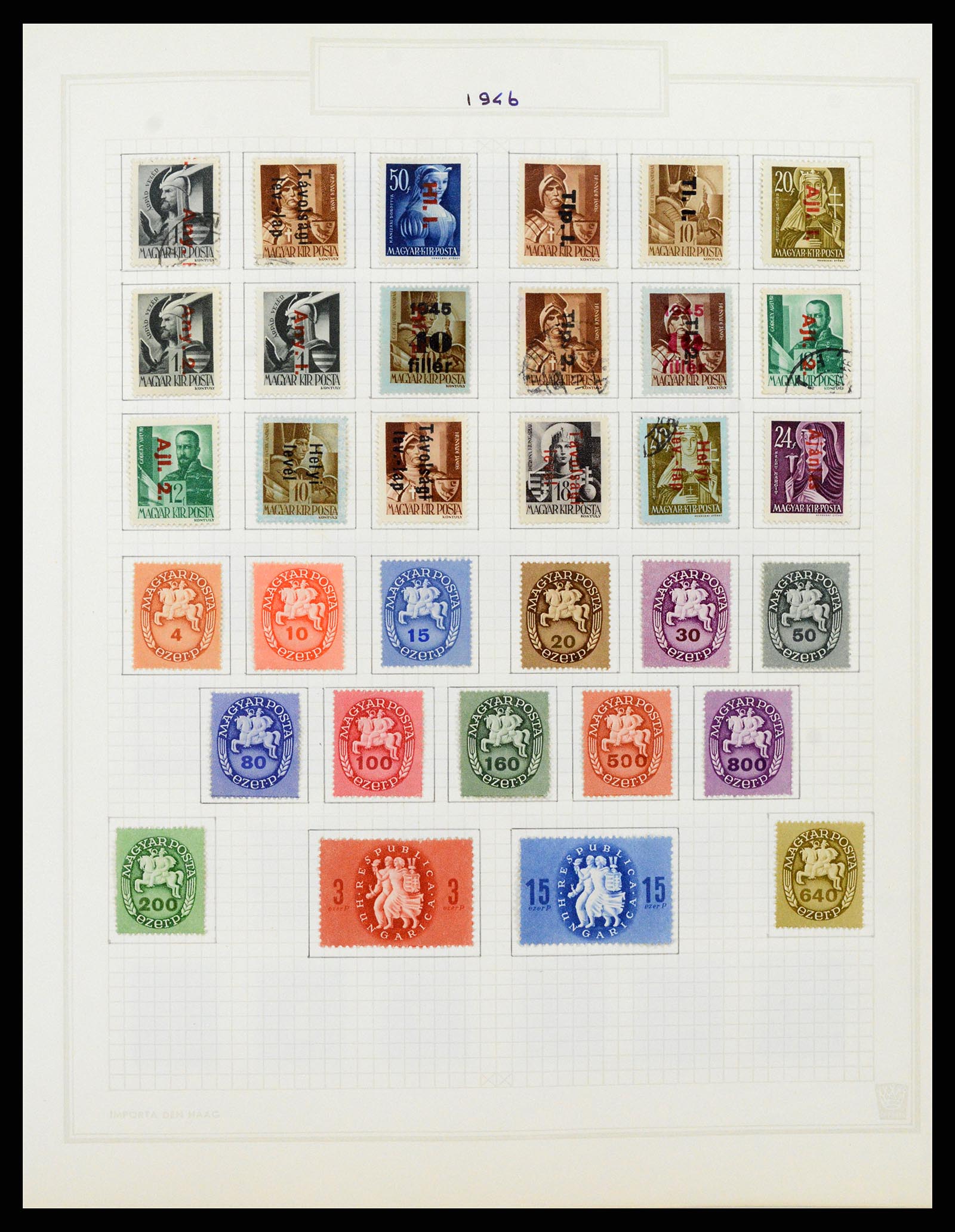 37092 120 - Postzegelverzameling 37092 Hongarije 1871-2018.
