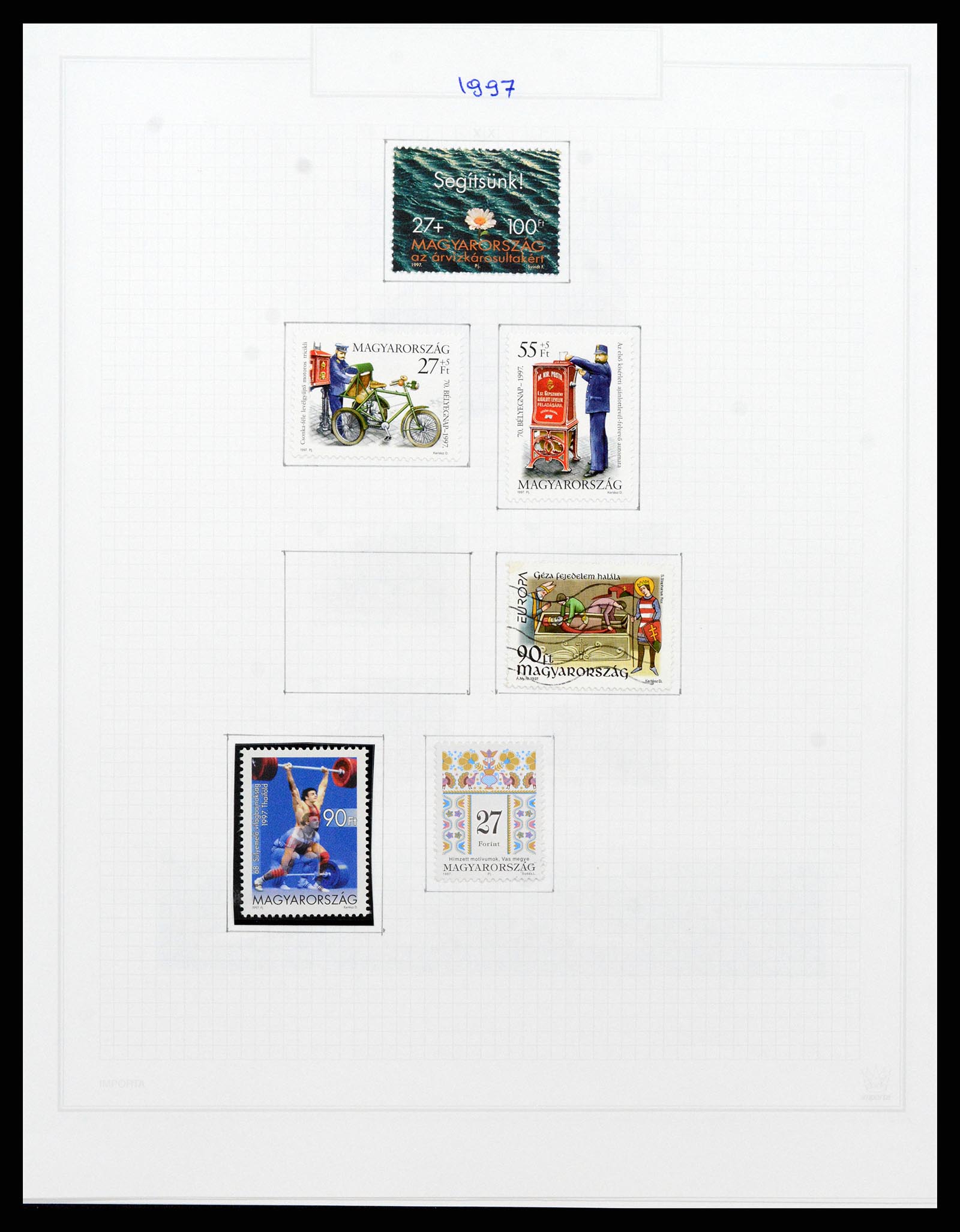 37092 879 - Postzegelverzameling 37092 Hongarije 1871-2018.