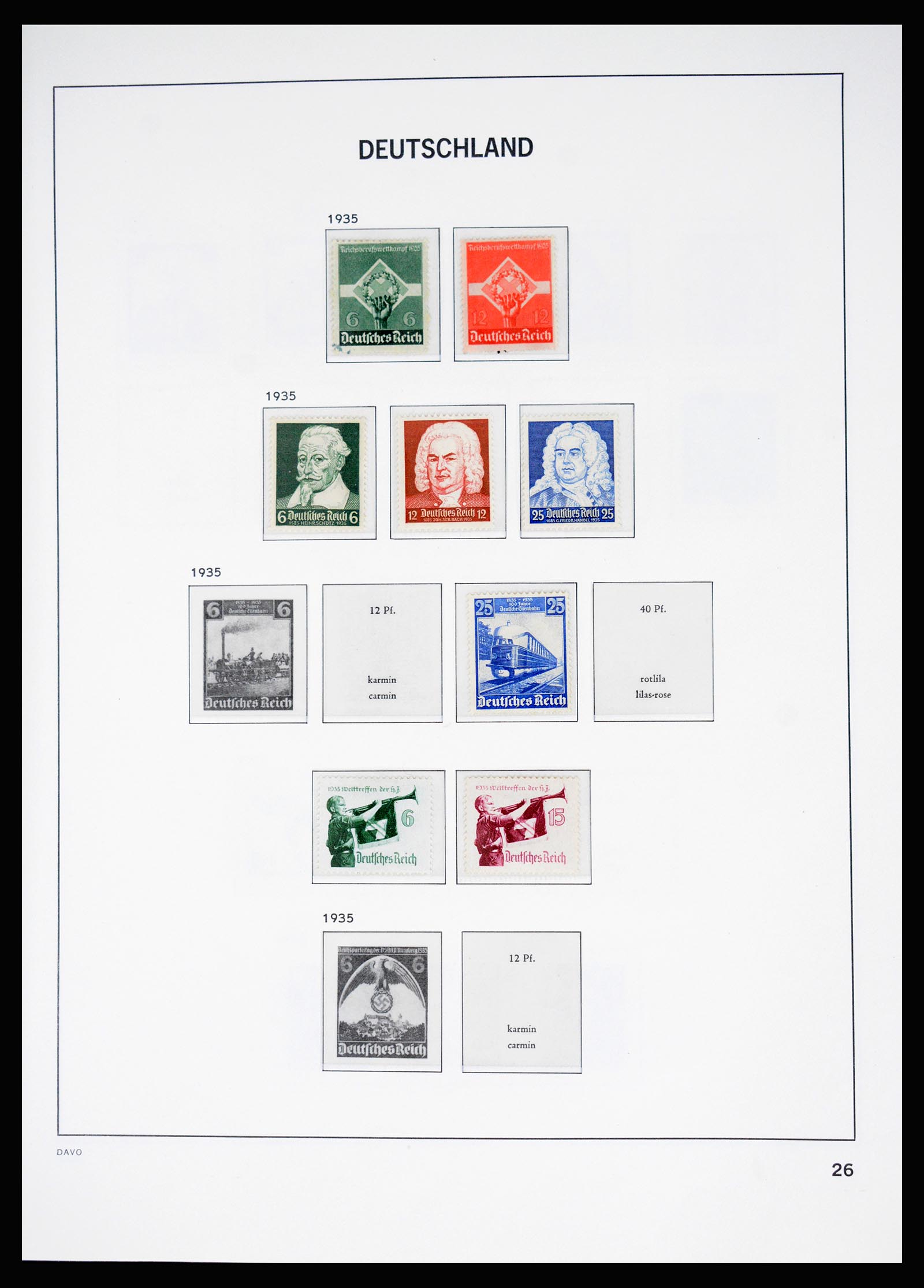 37099 023 - Postzegelverzameling 37099 Duitse Rijk 1880-1945.