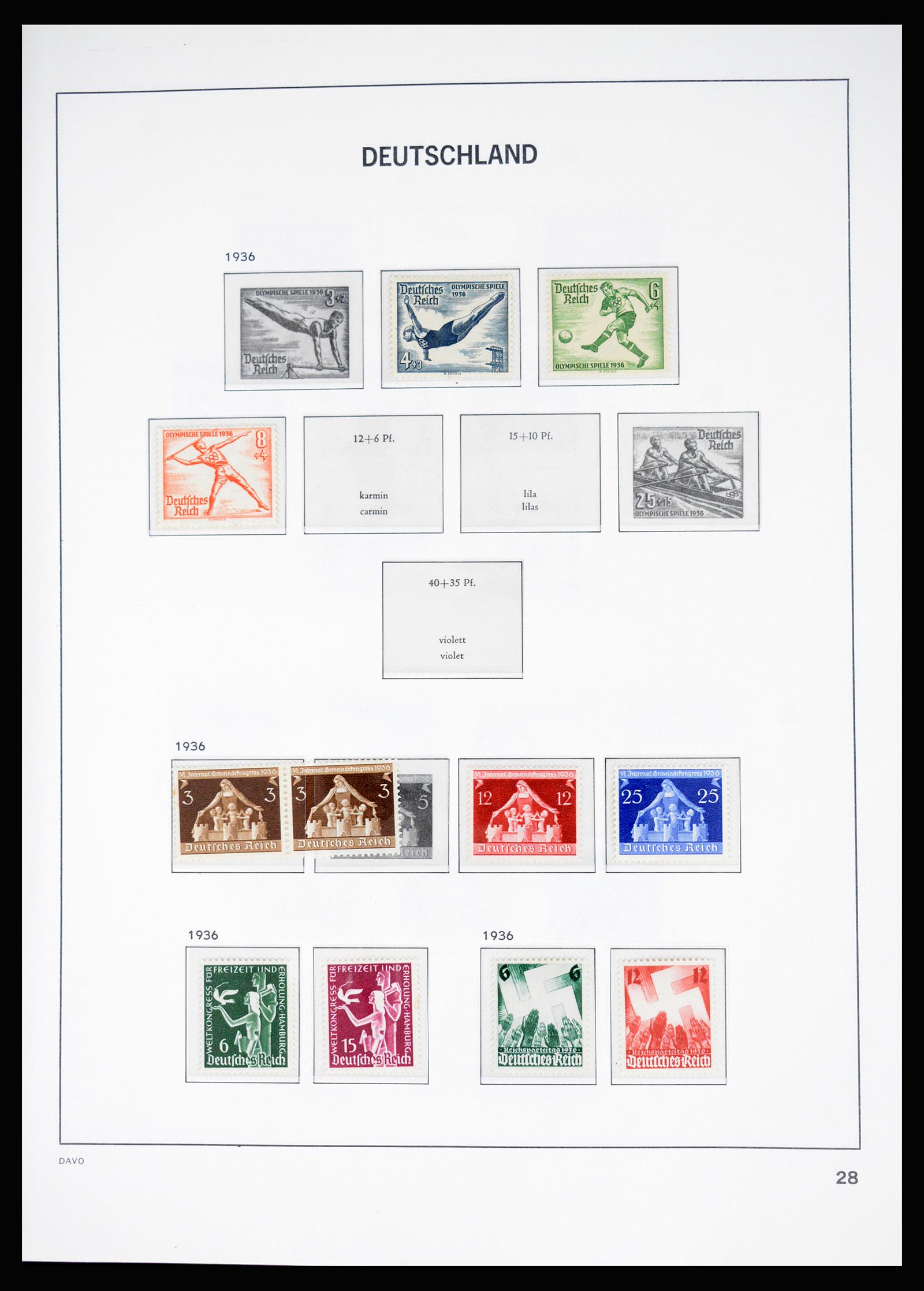 37099 025 - Postzegelverzameling 37099 Duitse Rijk 1880-1945.
