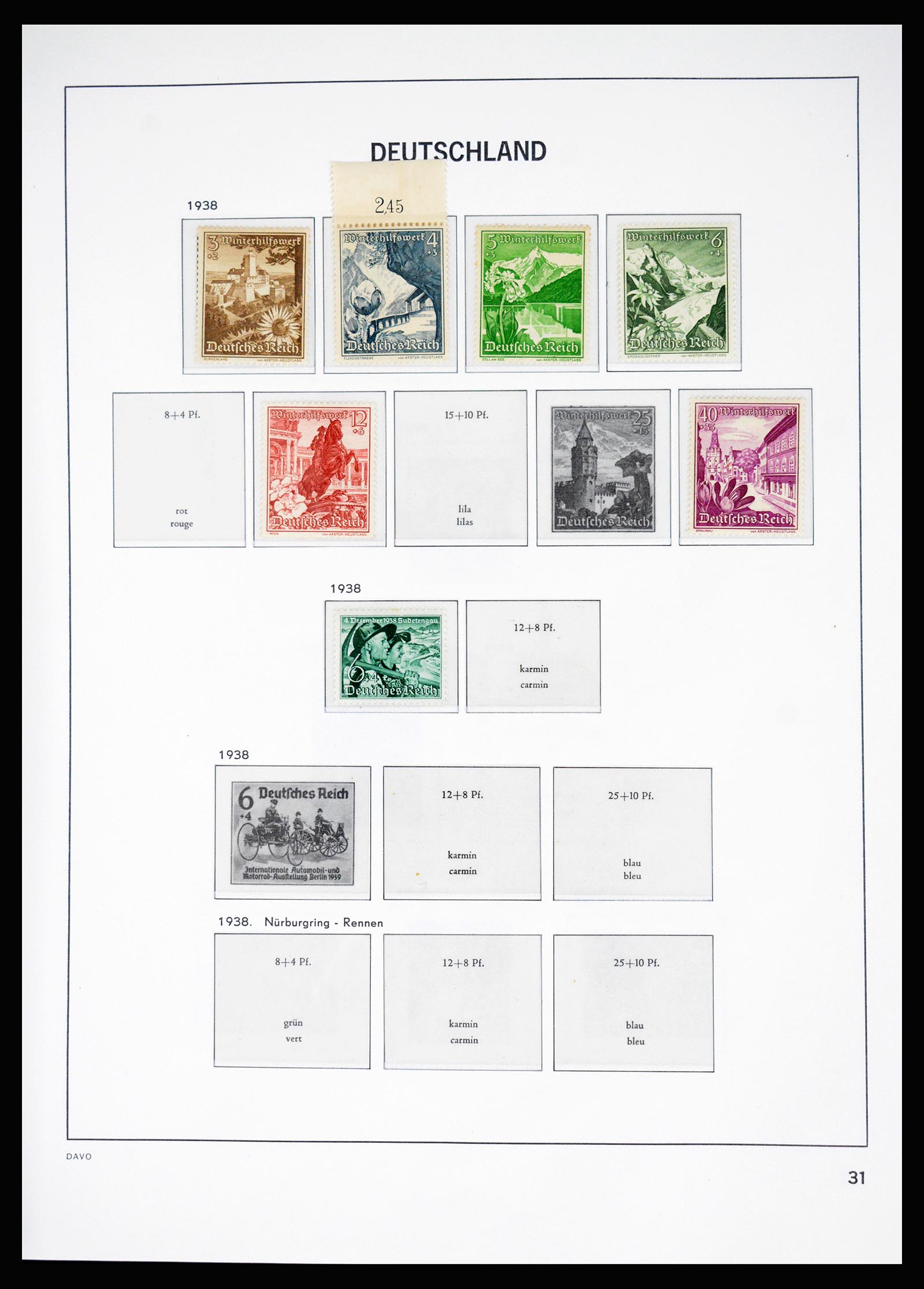 37099 028 - Postzegelverzameling 37099 Duitse Rijk 1880-1945.