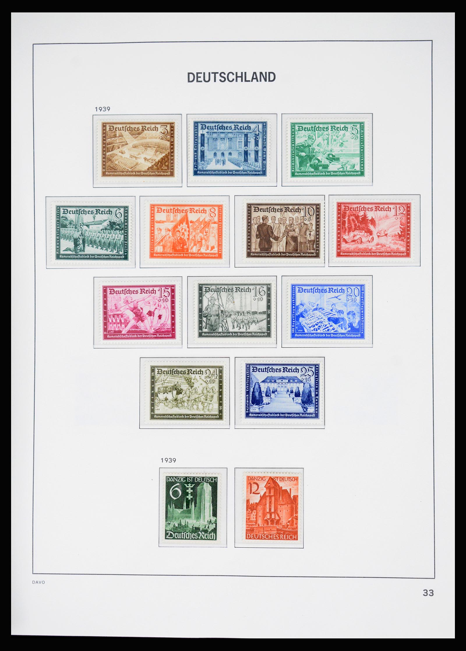 37099 030 - Postzegelverzameling 37099 Duitse Rijk 1880-1945.