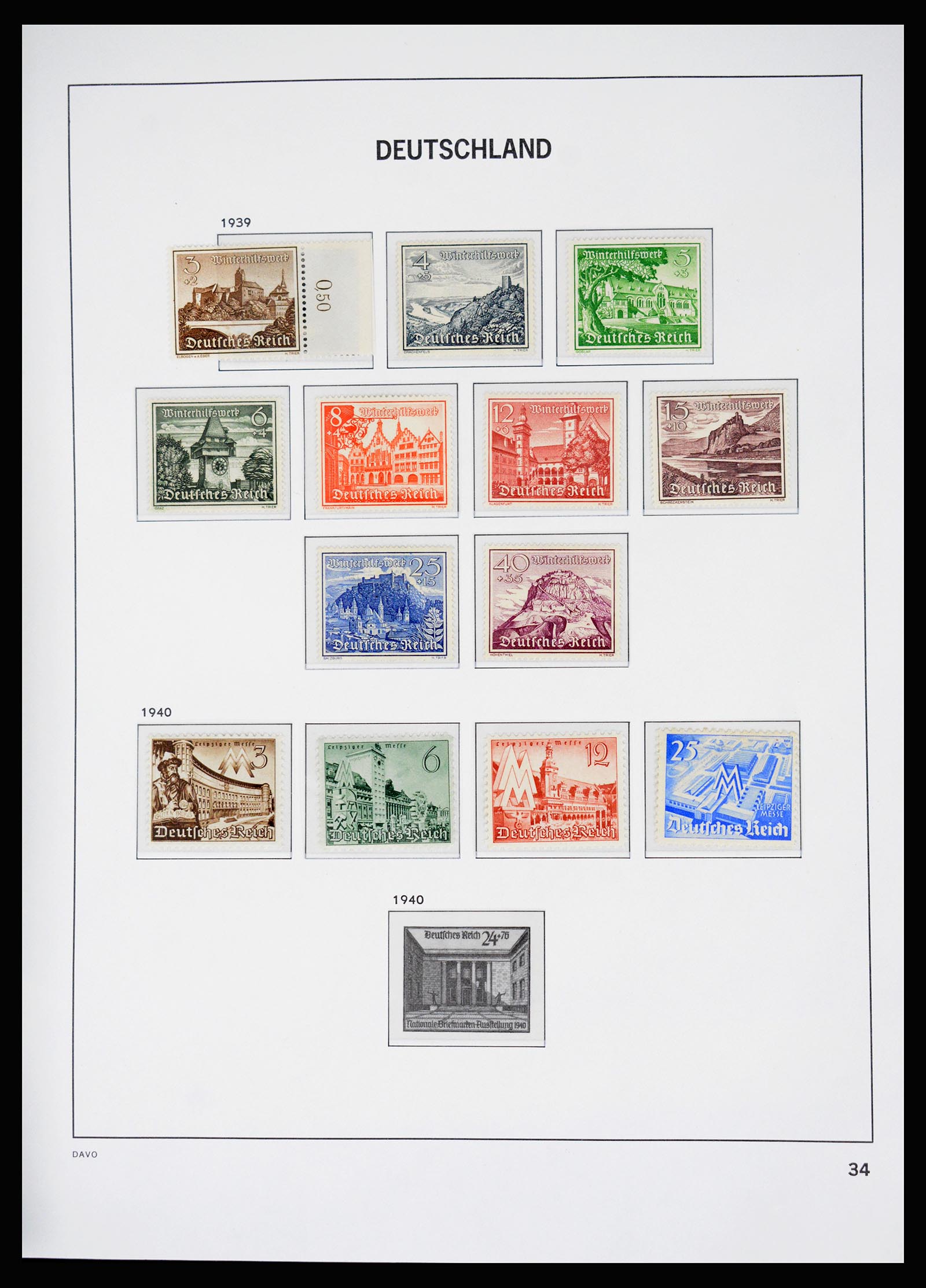 37099 031 - Postzegelverzameling 37099 Duitse Rijk 1880-1945.