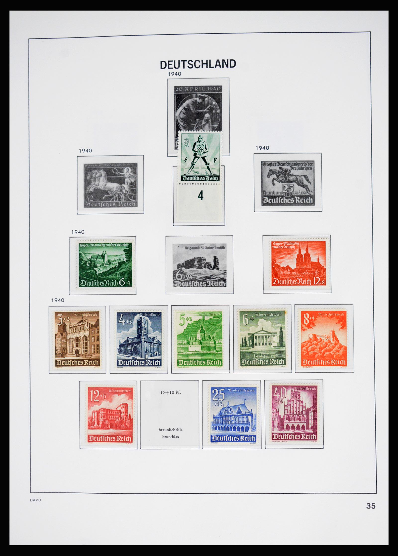 37099 032 - Postzegelverzameling 37099 Duitse Rijk 1880-1945.