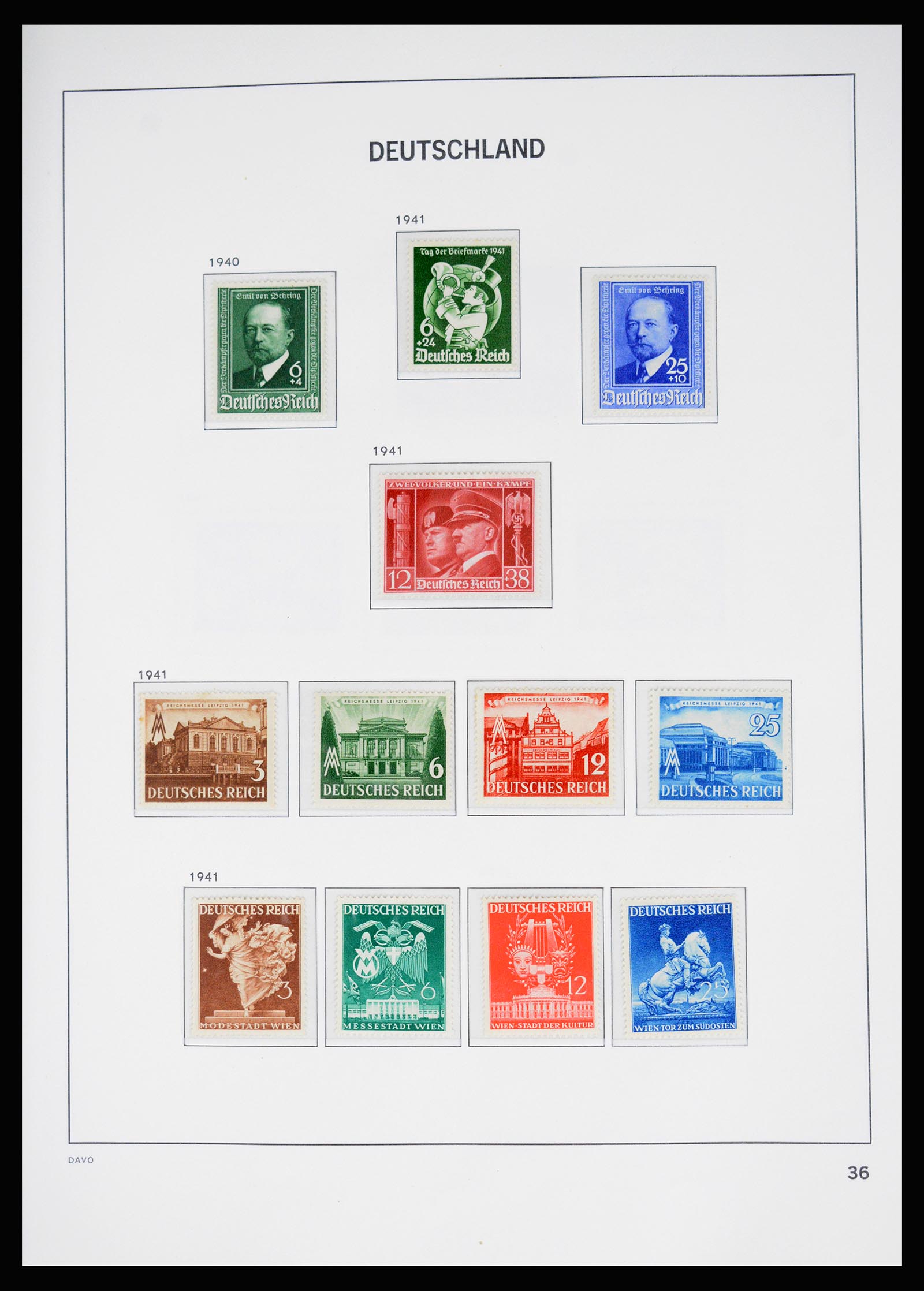 37099 033 - Postzegelverzameling 37099 Duitse Rijk 1880-1945.