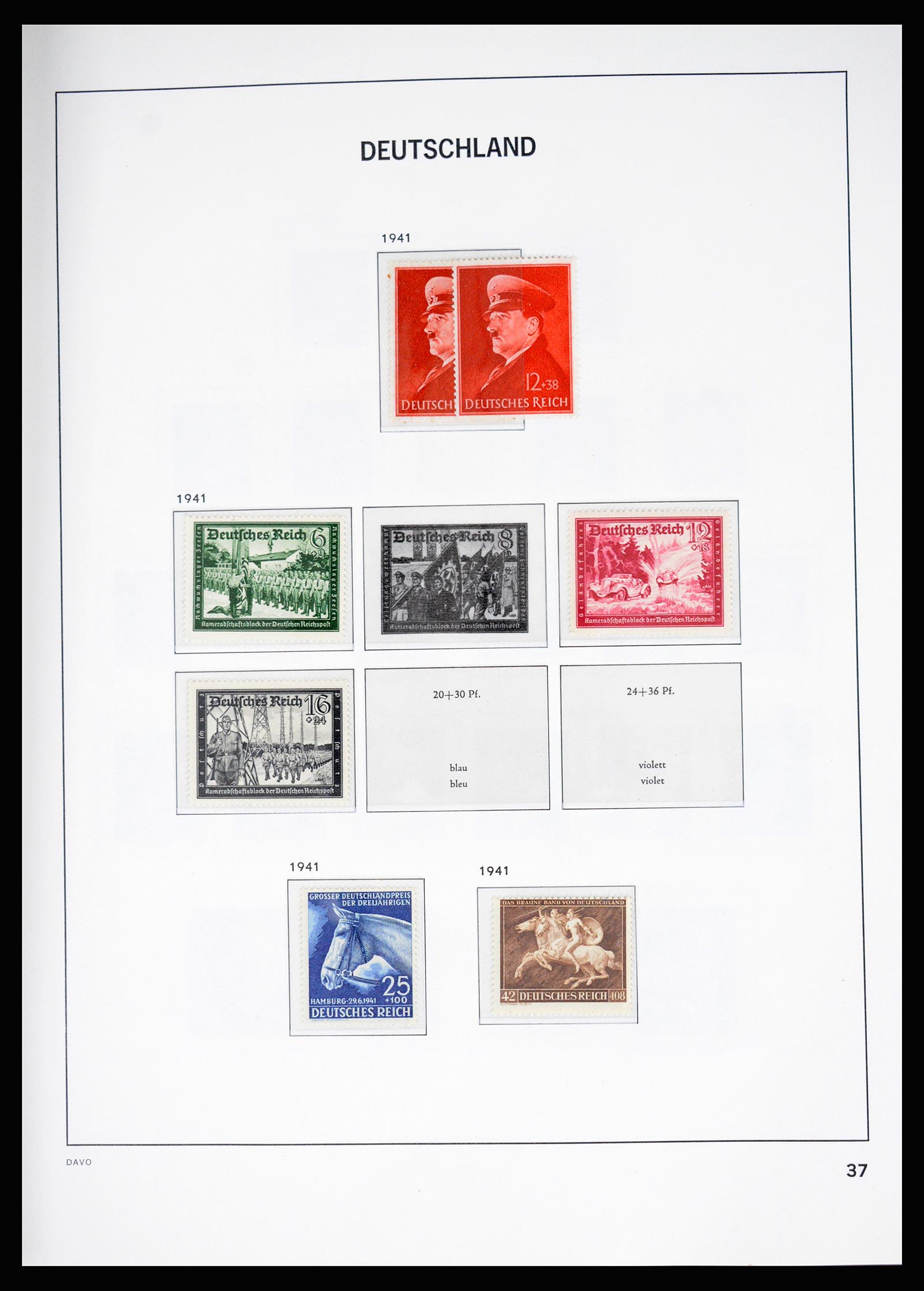 37099 034 - Postzegelverzameling 37099 Duitse Rijk 1880-1945.