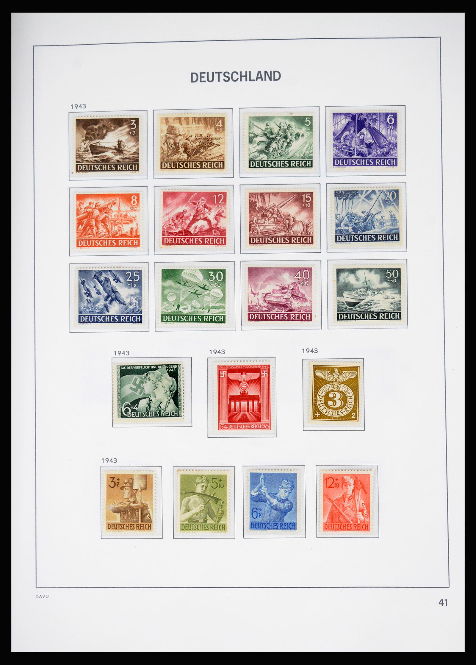 37099 038 - Postzegelverzameling 37099 Duitse Rijk 1880-1945.