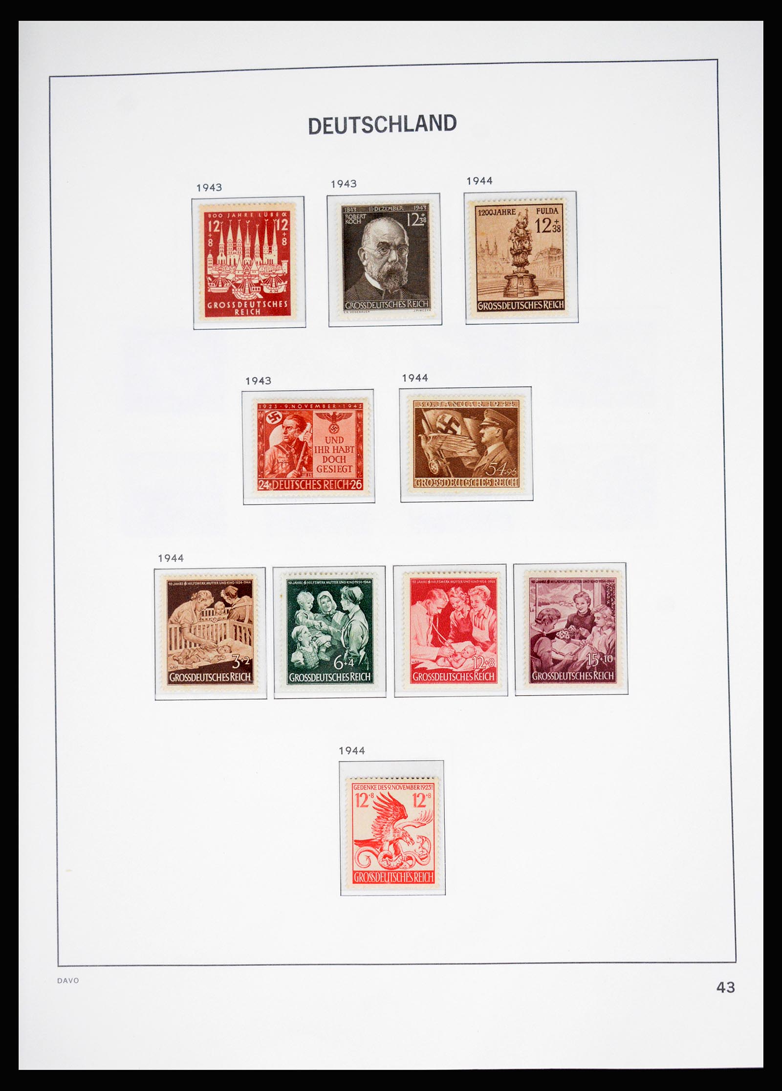 37099 040 - Postzegelverzameling 37099 Duitse Rijk 1880-1945.