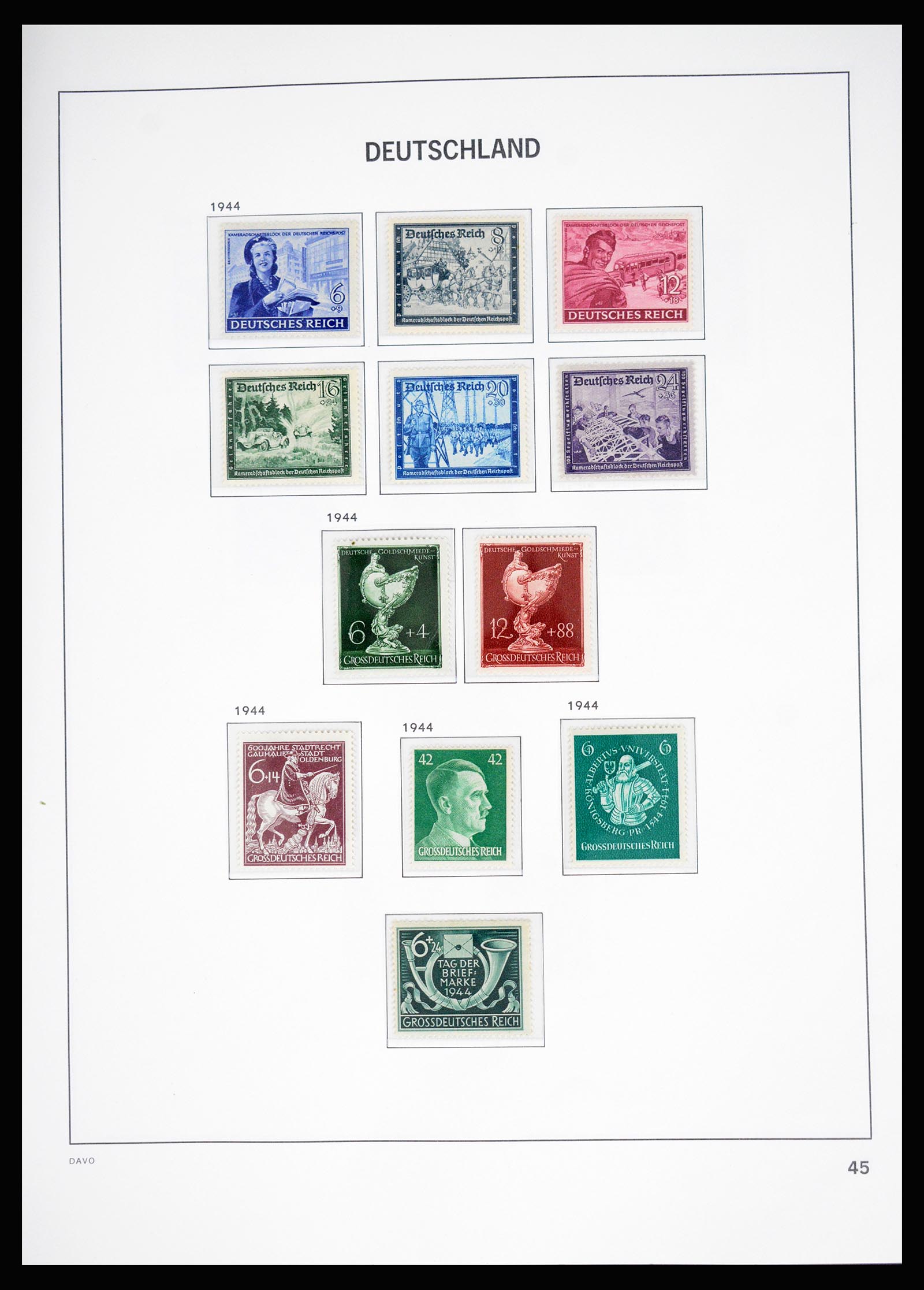 37099 042 - Postzegelverzameling 37099 Duitse Rijk 1880-1945.