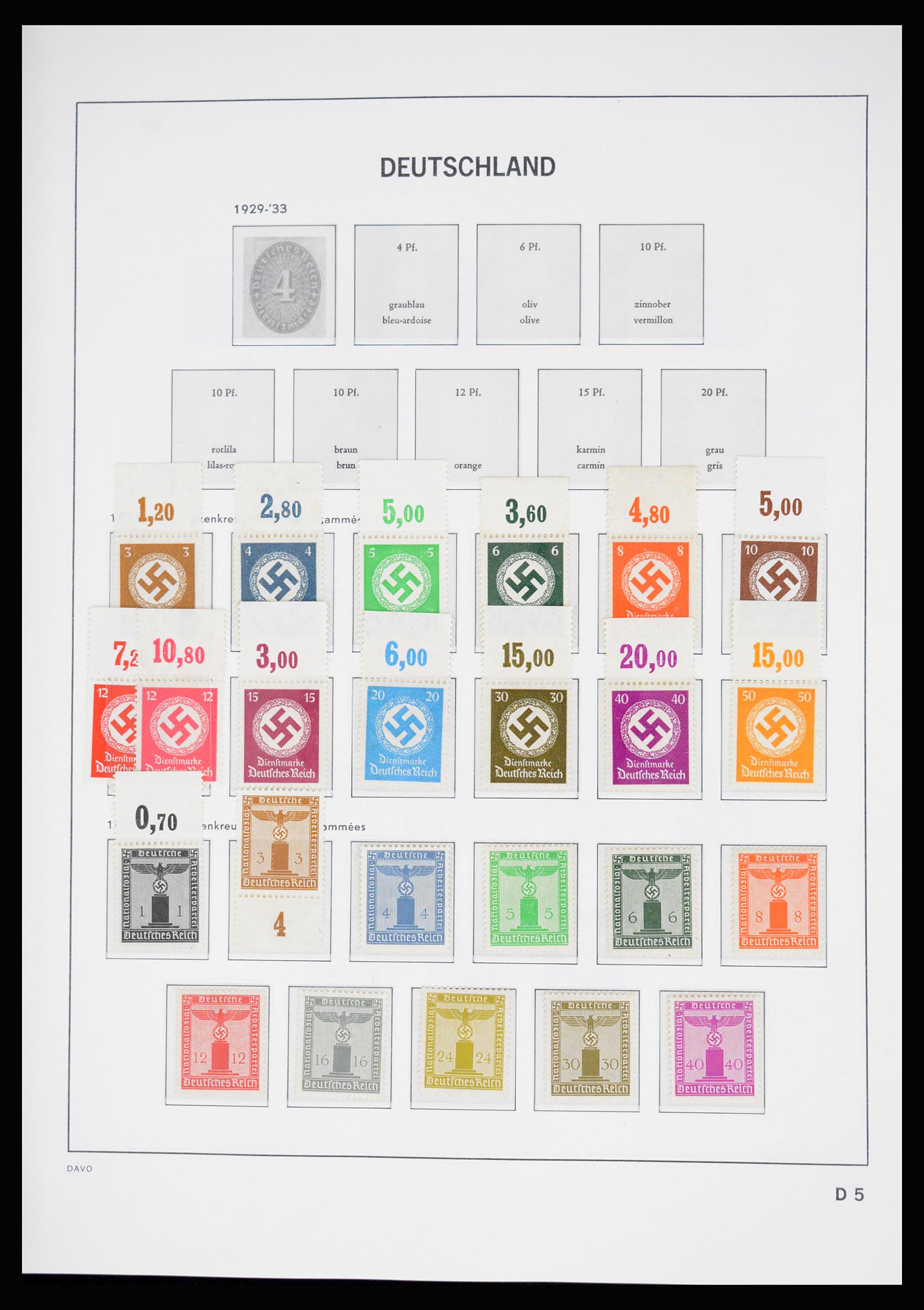 37099 050 - Postzegelverzameling 37099 Duitse Rijk 1880-1945.