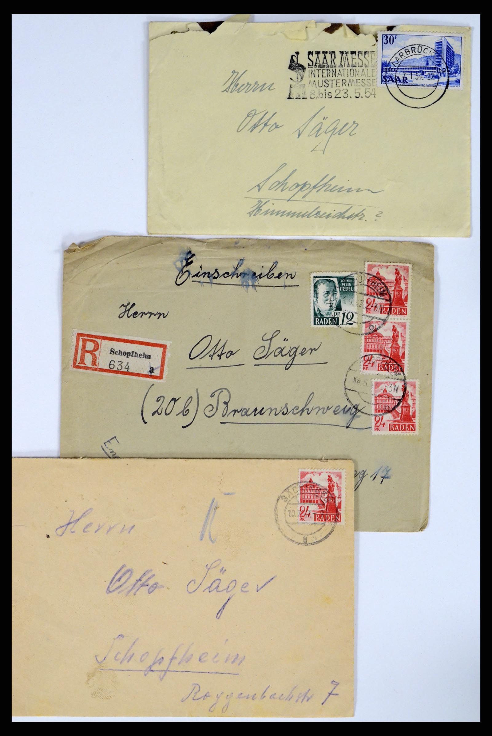37104 085 - Postzegelverzameling 37104 Duitsland brieven 1900-1960.