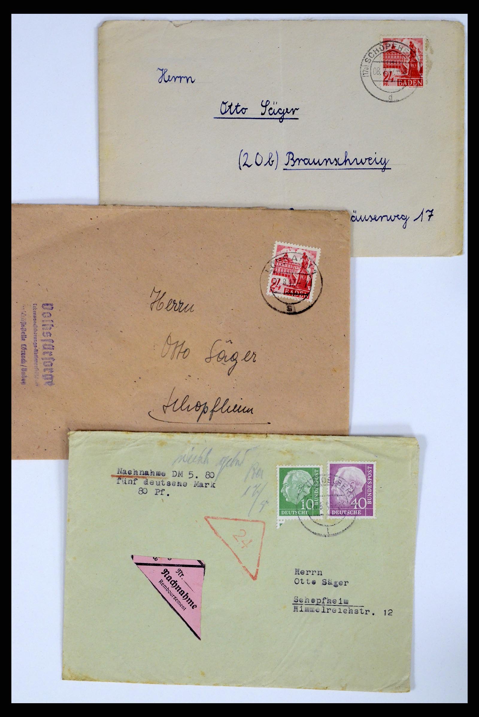 37104 086 - Postzegelverzameling 37104 Duitsland brieven 1900-1960.
