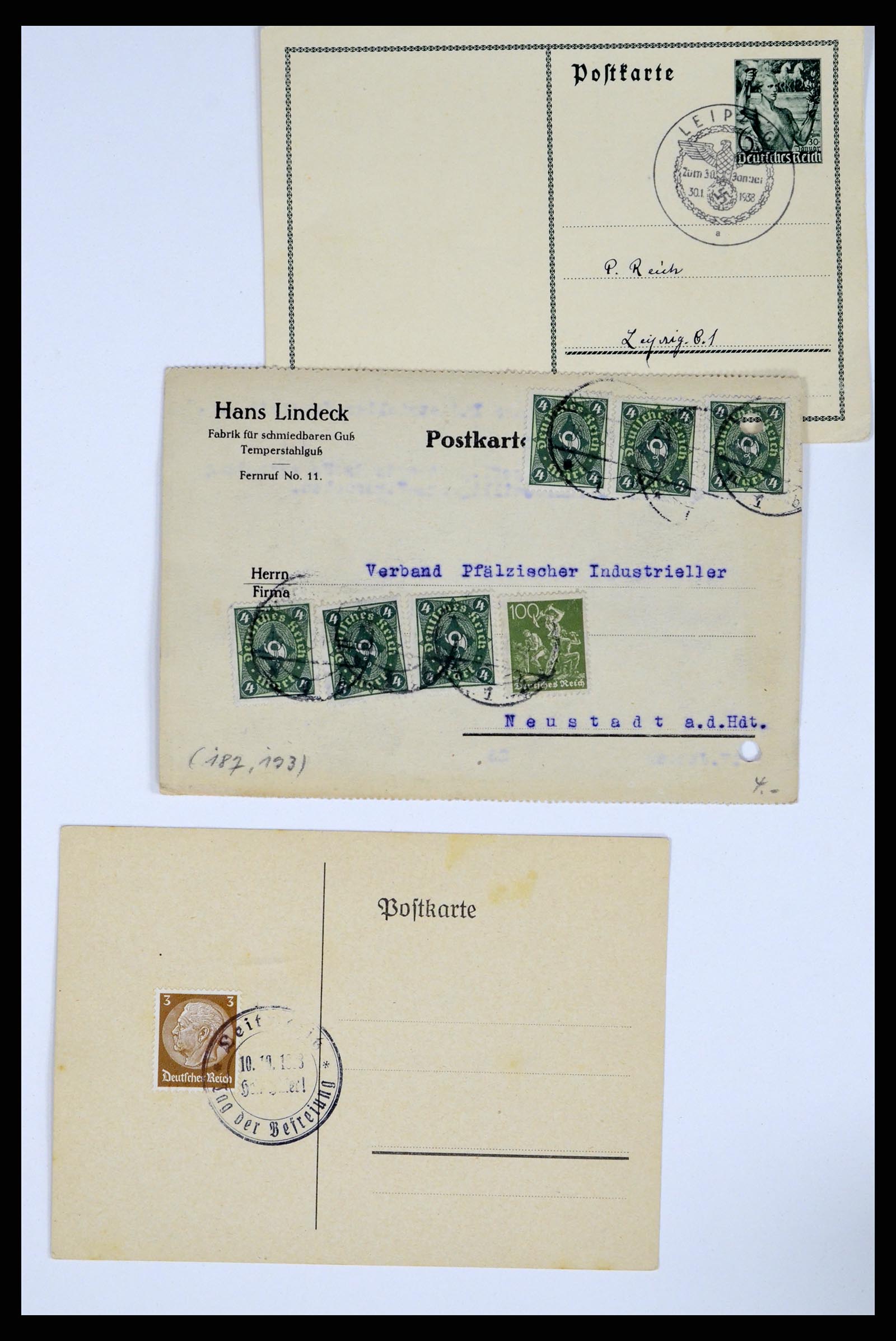 37104 094 - Postzegelverzameling 37104 Duitsland brieven 1900-1960.