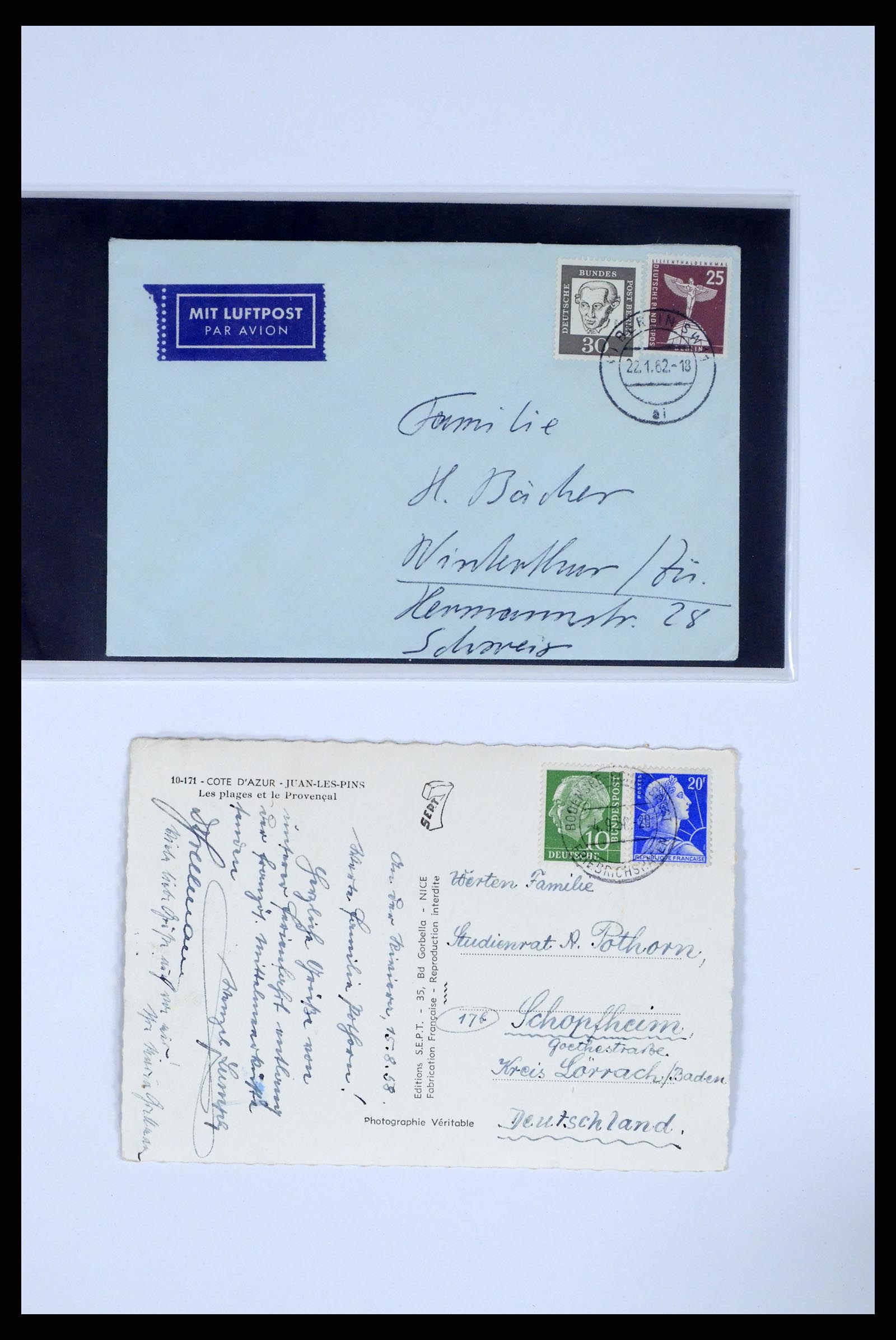 37104 099 - Postzegelverzameling 37104 Duitsland brieven 1900-1960.