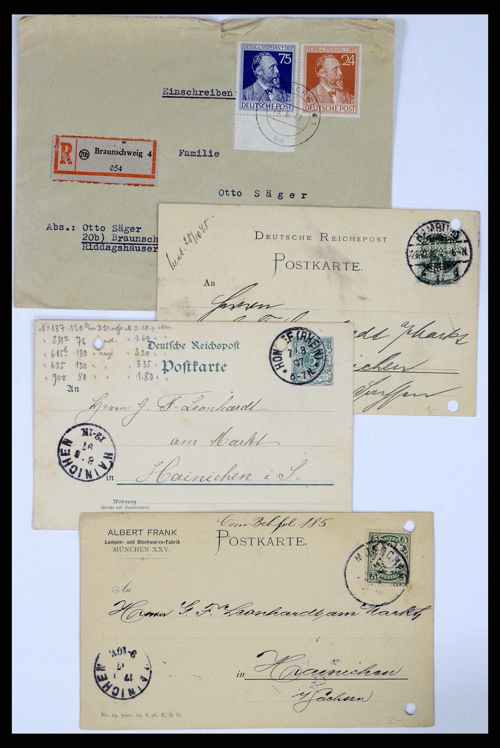 37104 124 - Postzegelverzameling 37104 Duitsland brieven 1900-1960.