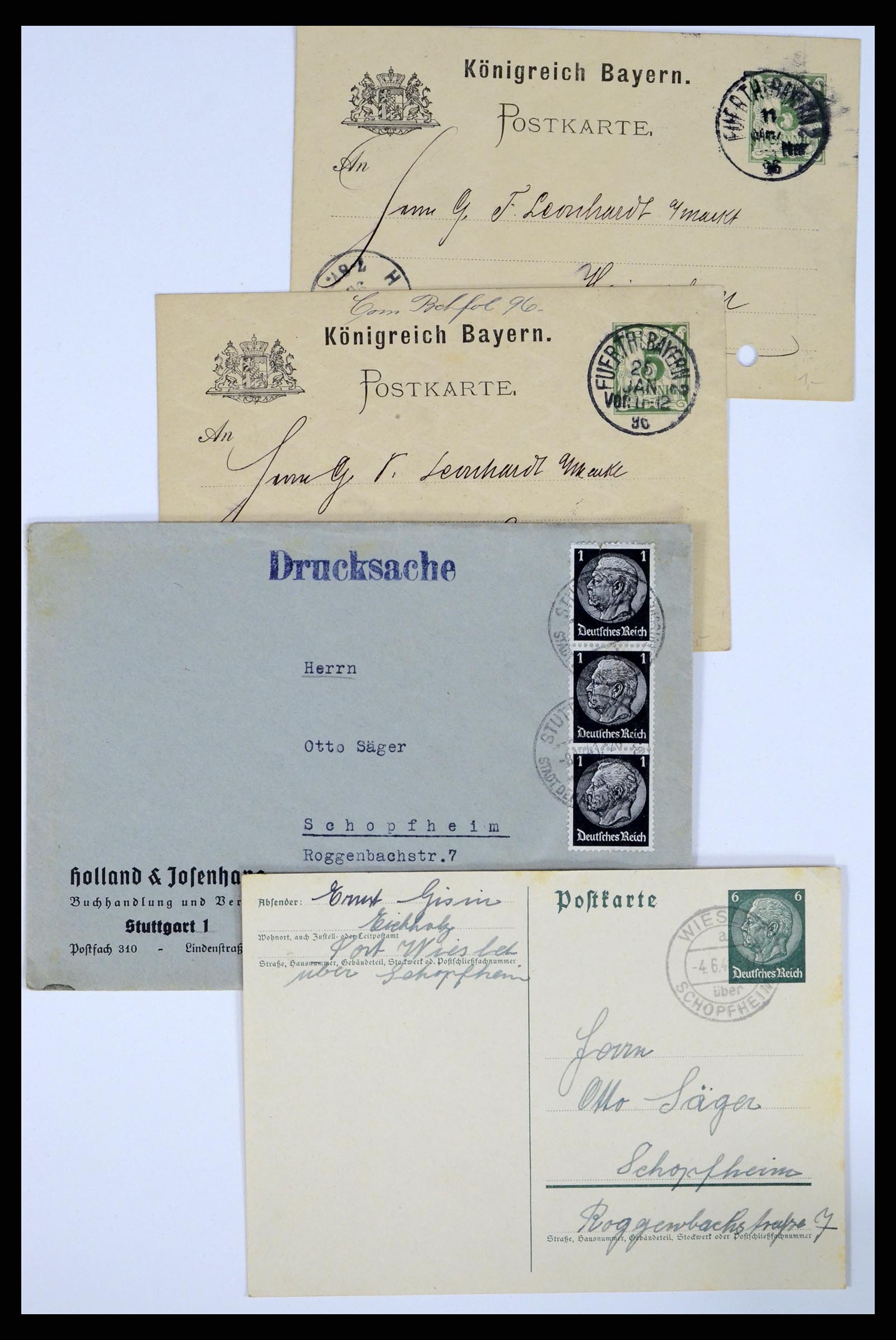 37104 126 - Postzegelverzameling 37104 Duitsland brieven 1900-1960.