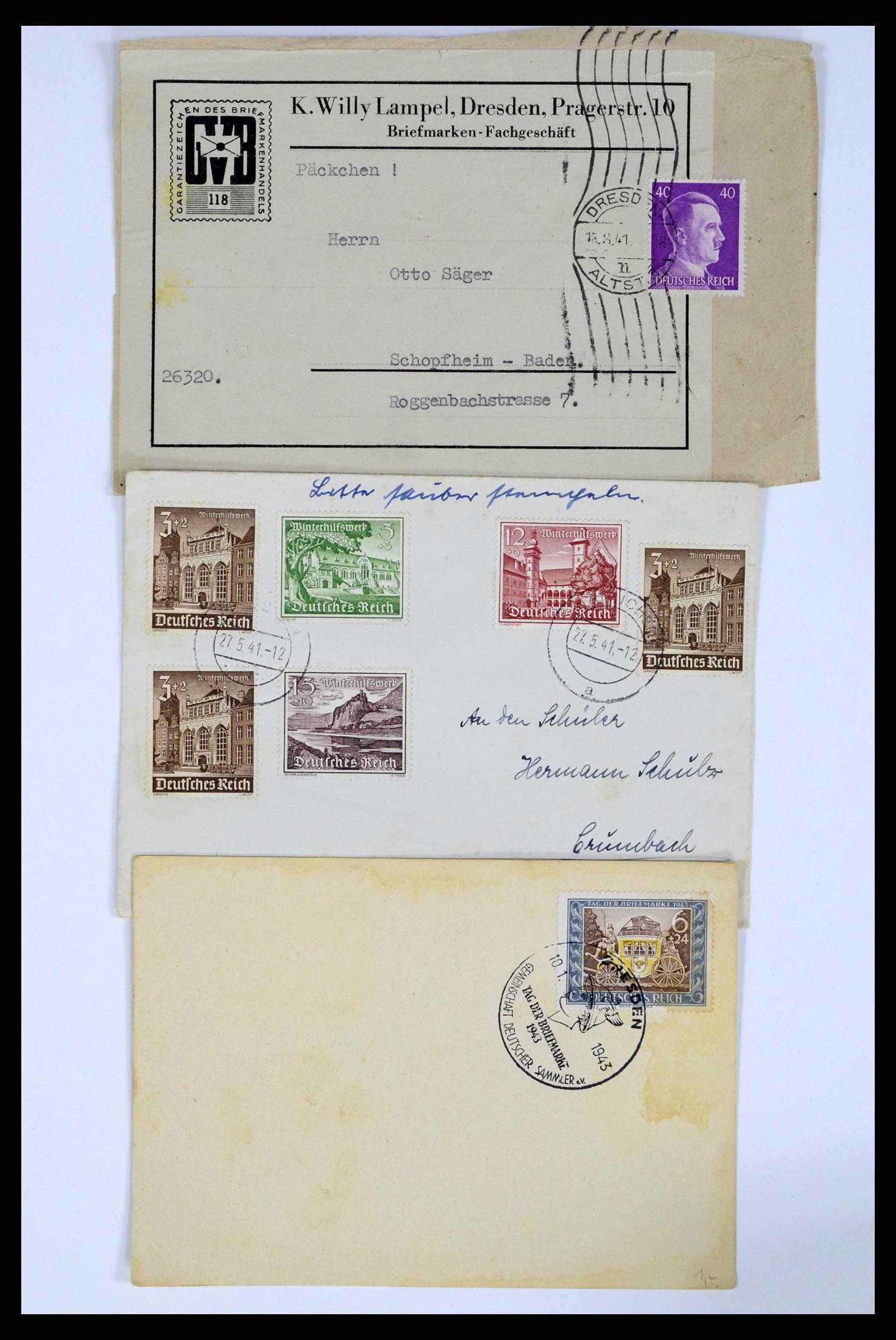 37104 127 - Postzegelverzameling 37104 Duitsland brieven 1900-1960.