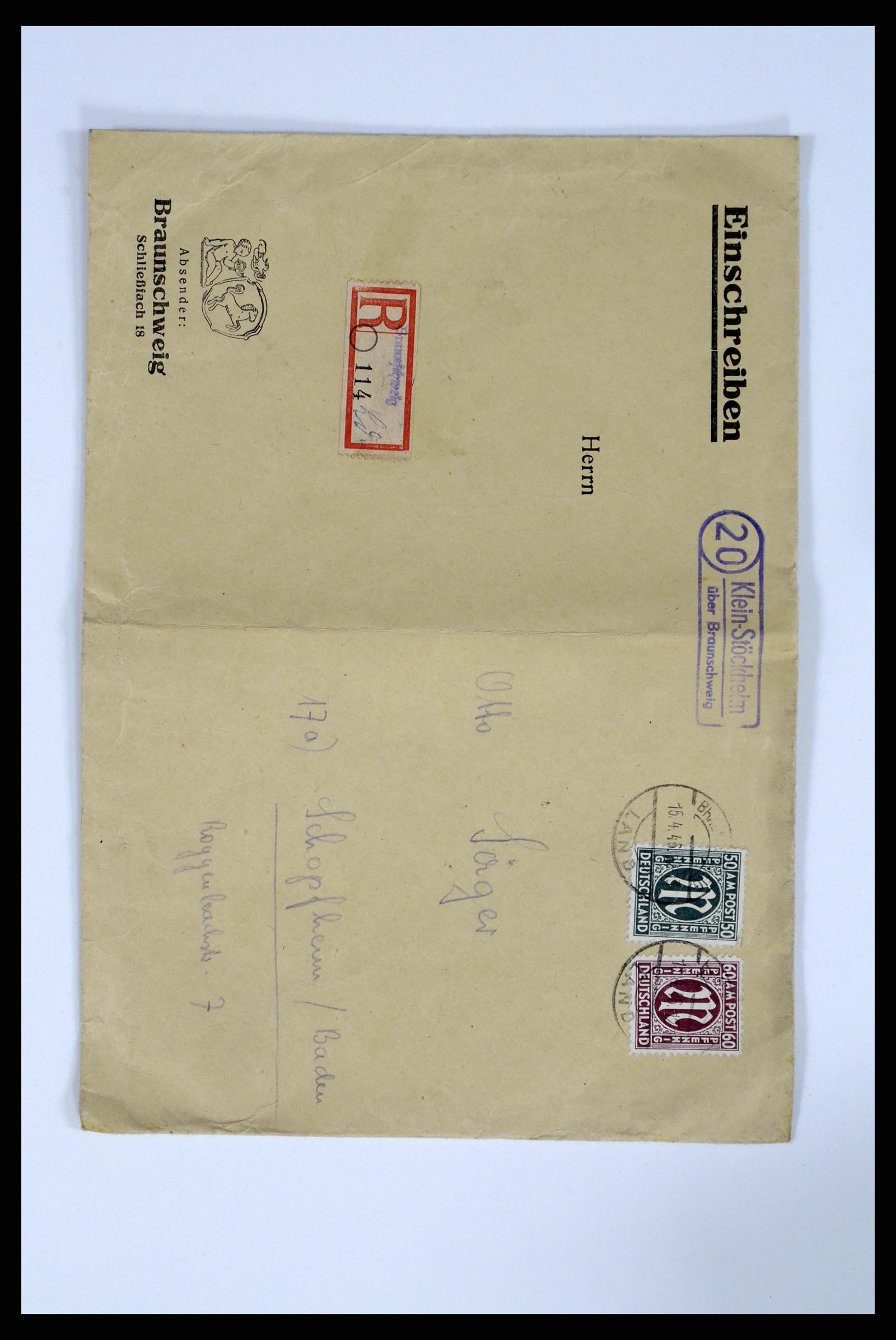 37104 130 - Postzegelverzameling 37104 Duitsland brieven 1900-1960.