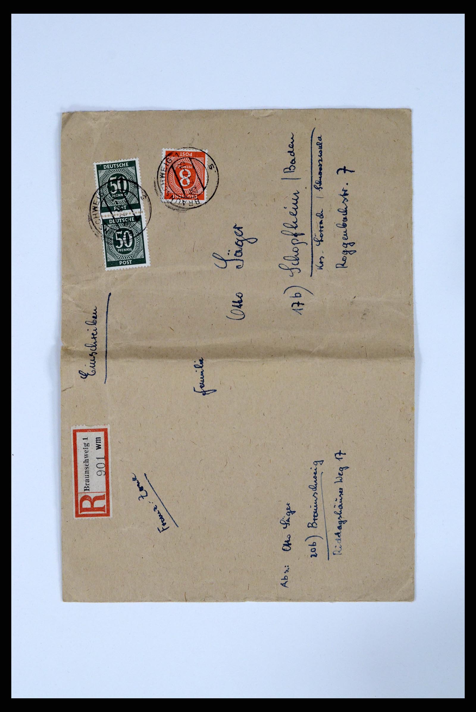 37104 138 - Postzegelverzameling 37104 Duitsland brieven 1900-1960.