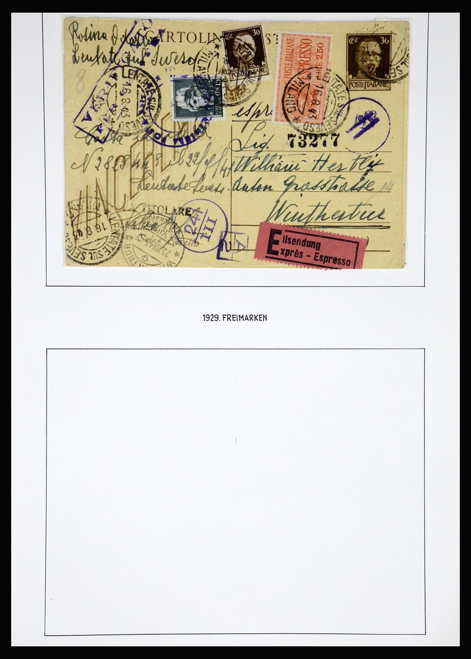 37110 164 - Postzegelverzameling 37110 Italië 1763(!)-1962.
