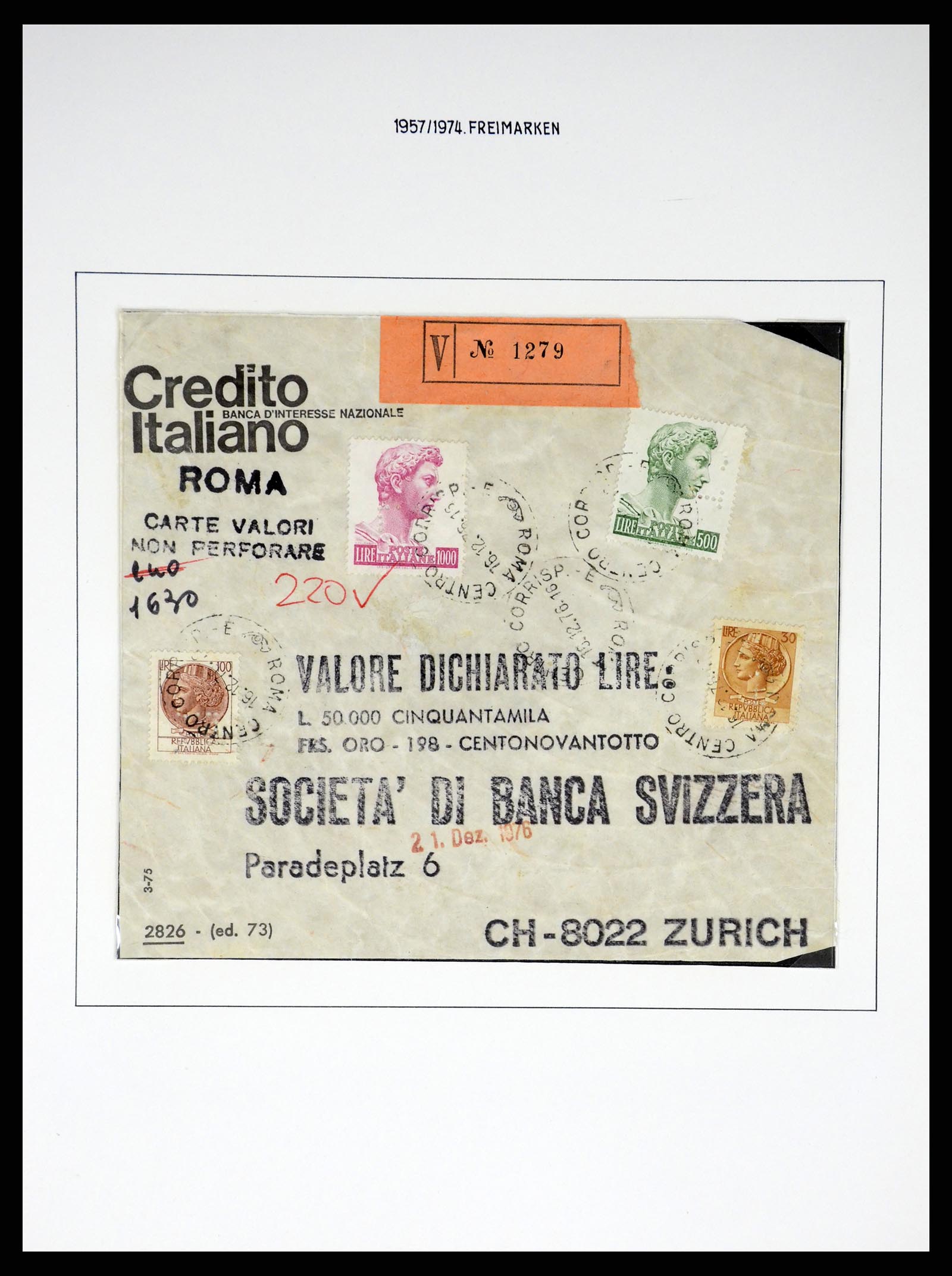 37110 393 - Postzegelverzameling 37110 Italië 1763(!)-1962.