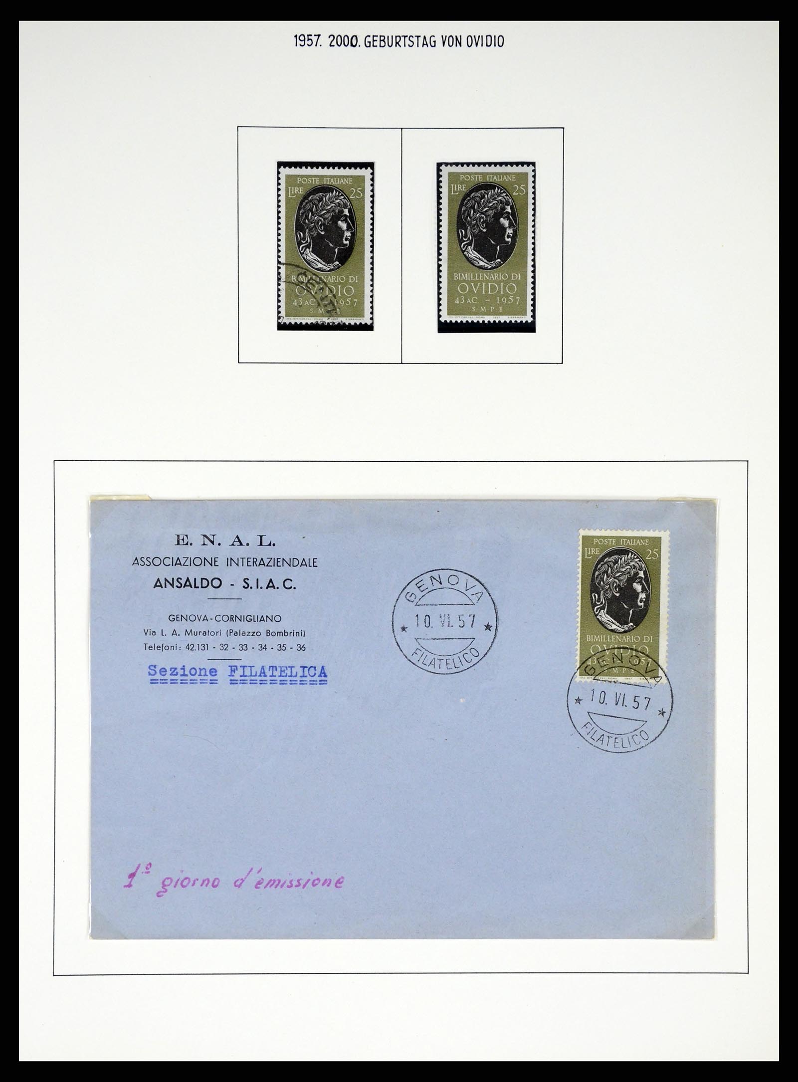 37110 394 - Postzegelverzameling 37110 Italië 1763(!)-1962.