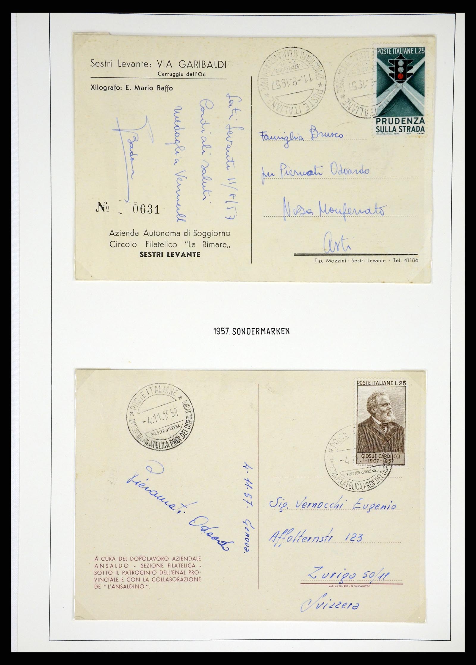 37110 396 - Postzegelverzameling 37110 Italië 1763(!)-1962.