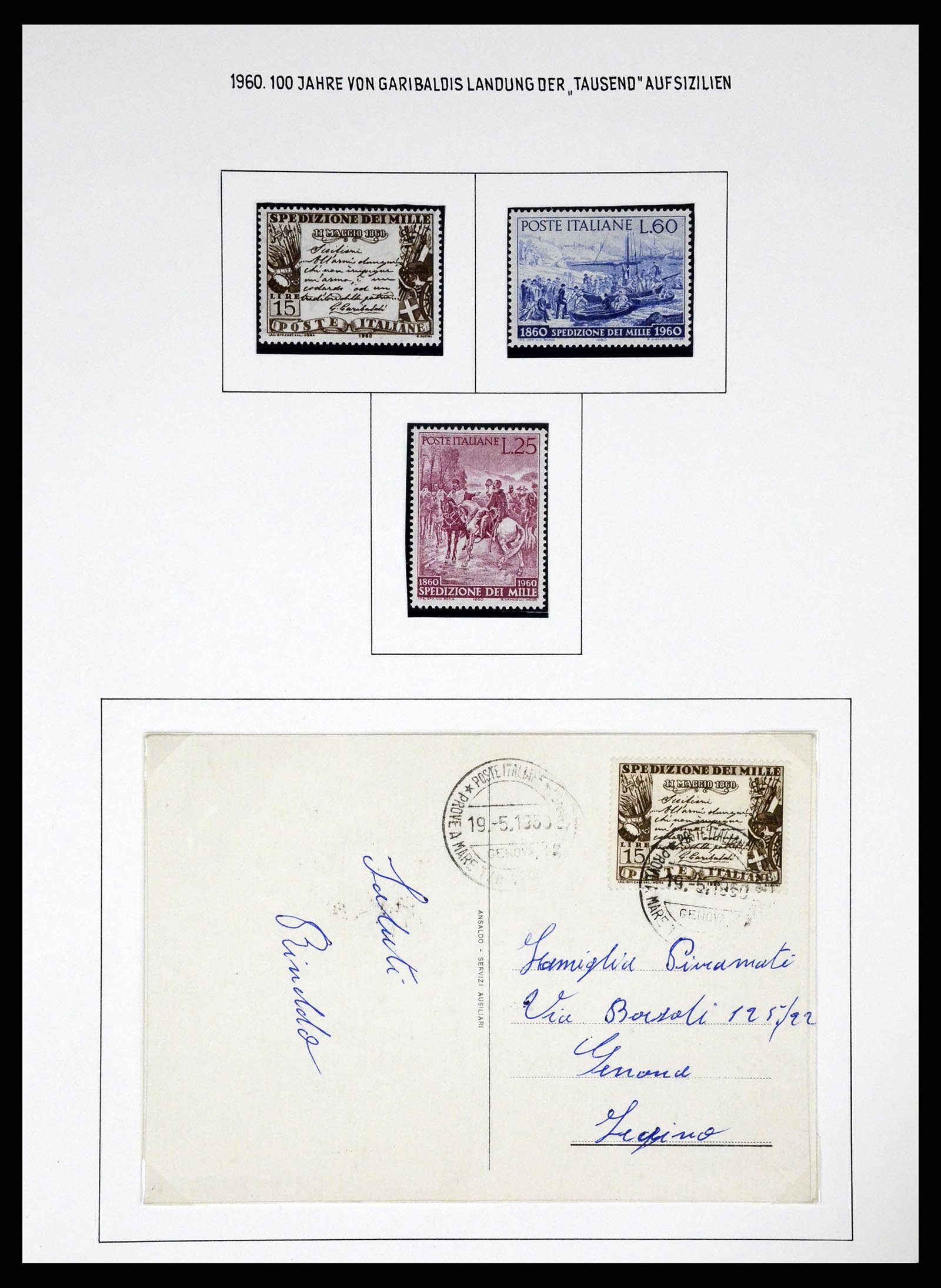 37110 423 - Postzegelverzameling 37110 Italië 1763(!)-1962.