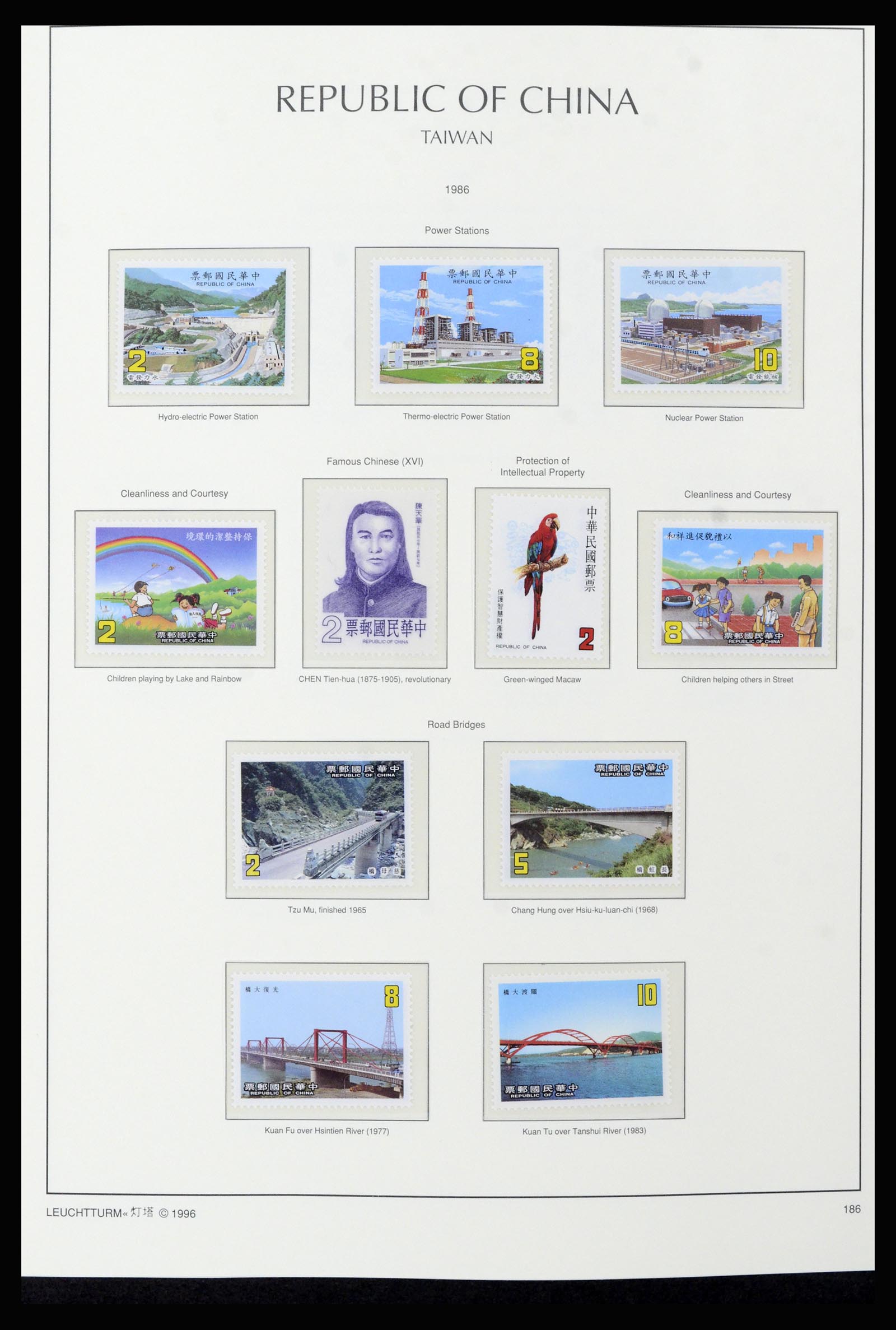 37111 111 - Postzegelverzameling 37111 Taiwan 1970-2011.