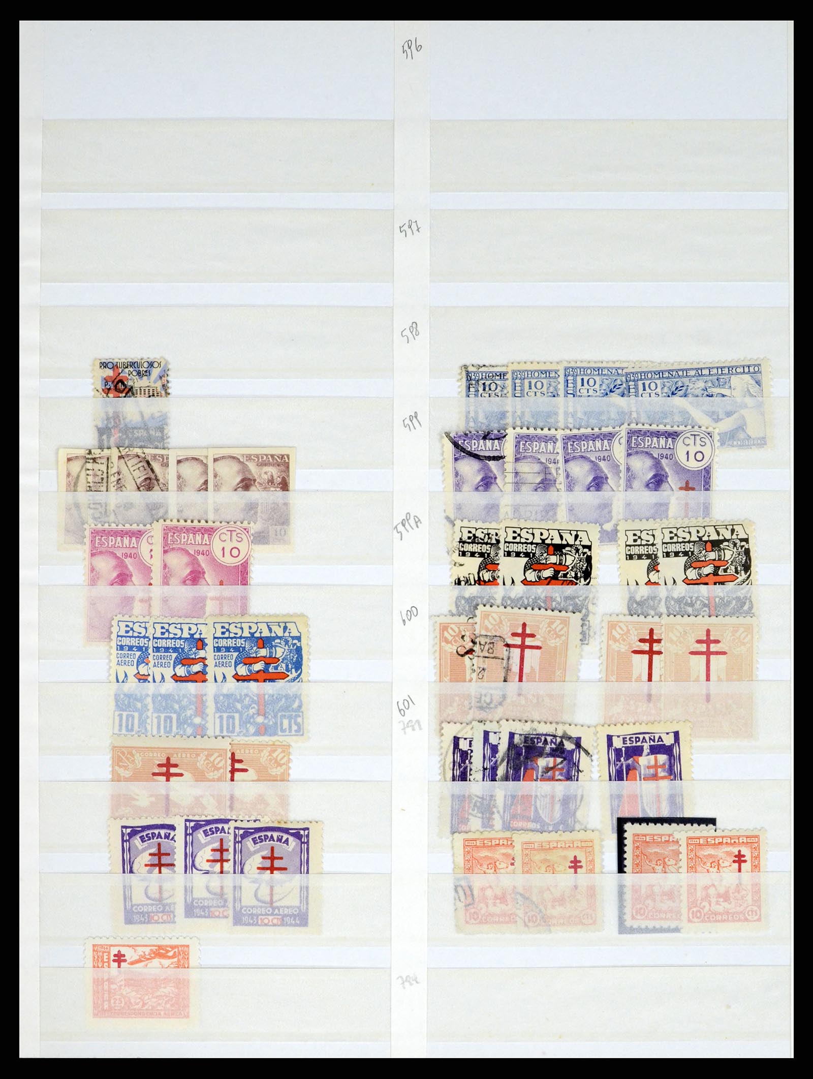 37124 066 - Postzegelverzameling 37124 Spanje 1850-2000.