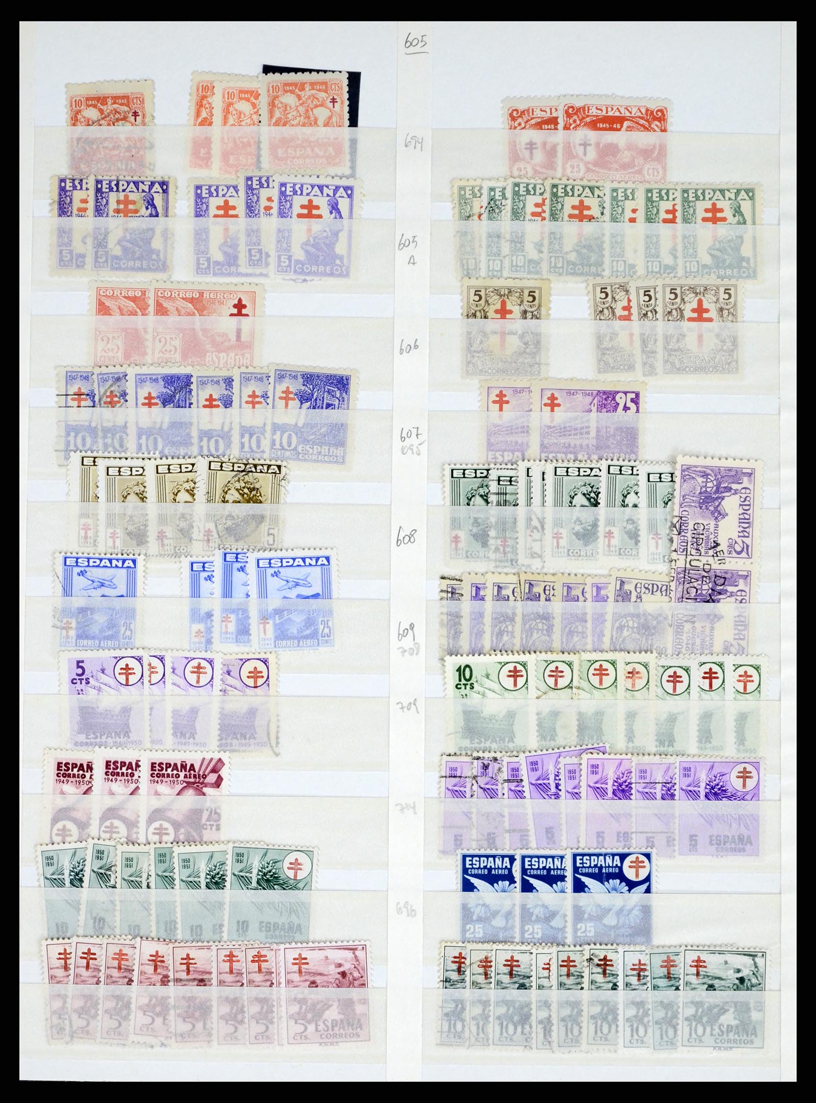 37124 067 - Postzegelverzameling 37124 Spanje 1850-2000.