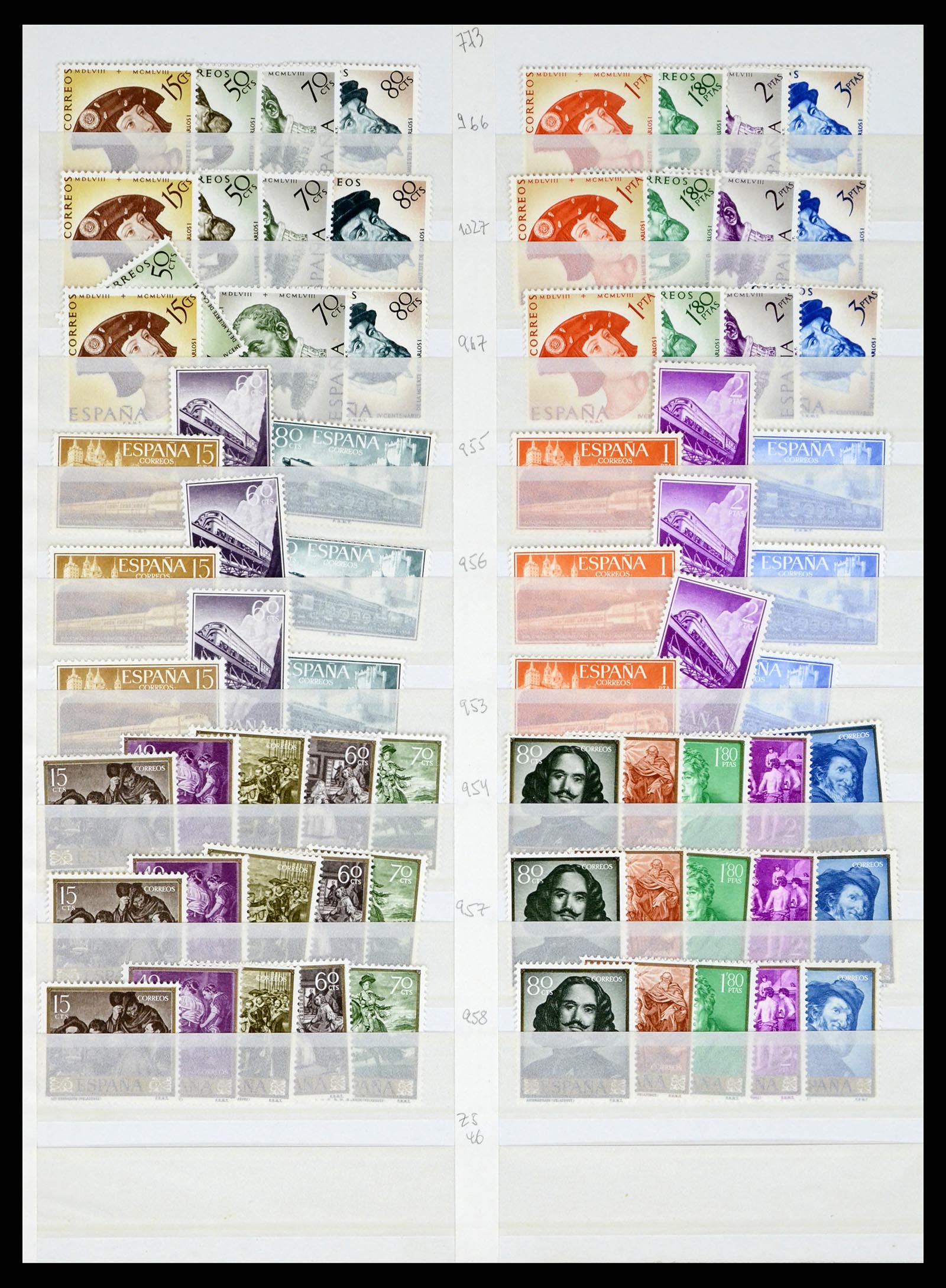 37124 077 - Postzegelverzameling 37124 Spanje 1850-2000.