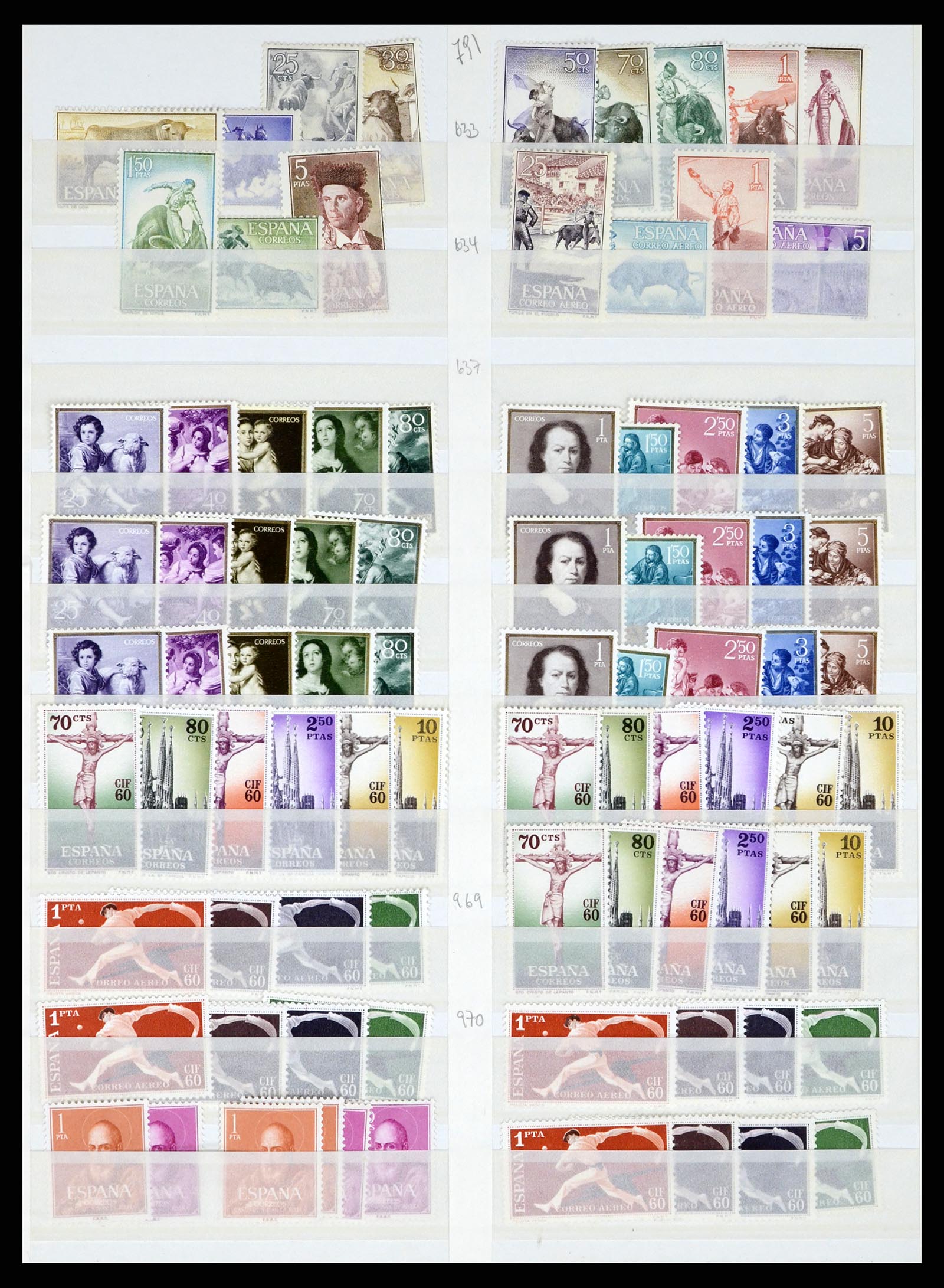 37124 079 - Postzegelverzameling 37124 Spanje 1850-2000.