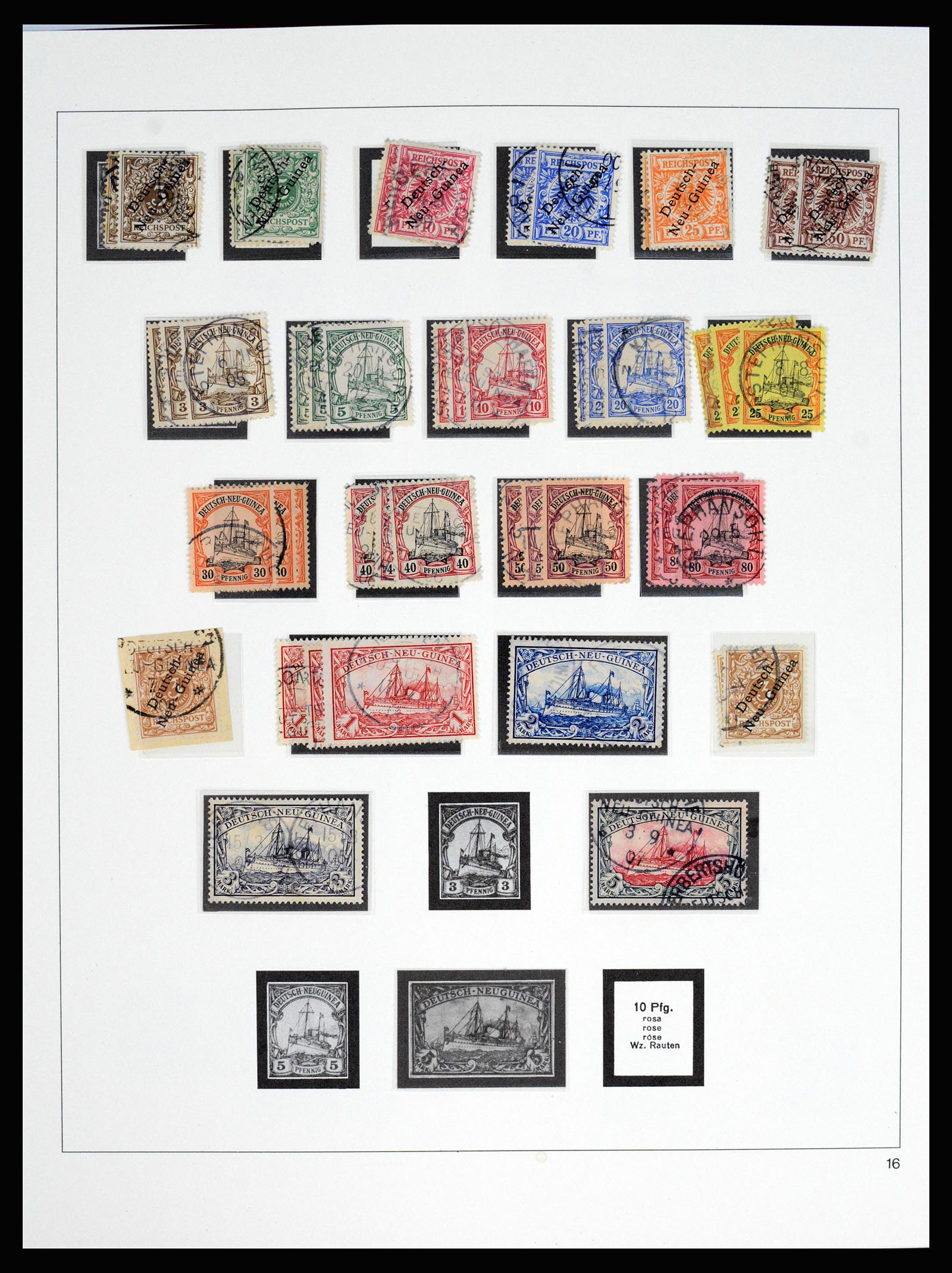 37130 030 - Postzegelverzameling 37130 Duitse koloniën 1884-1918.
