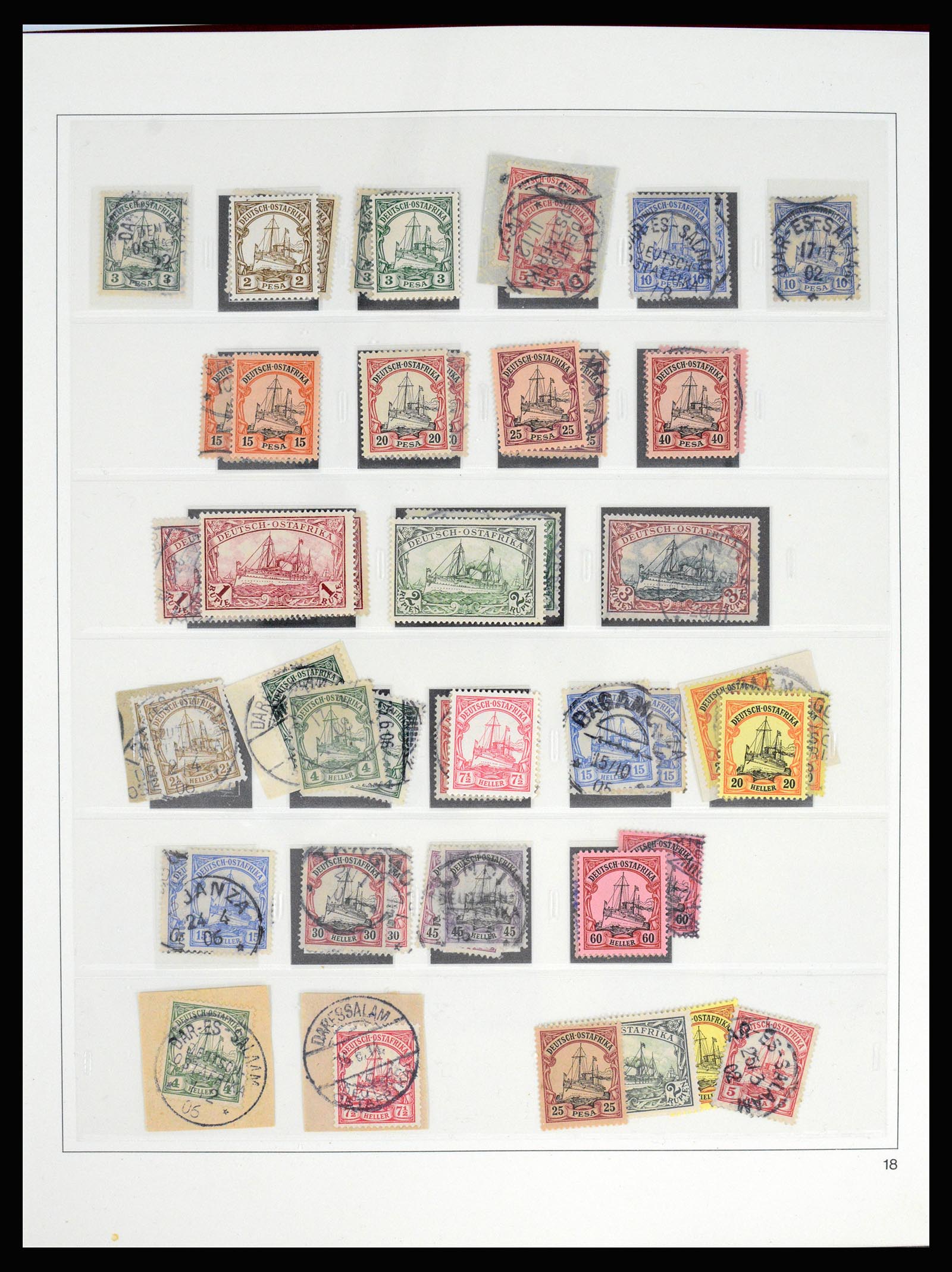 37130 033 - Postzegelverzameling 37130 Duitse koloniën 1884-1918.