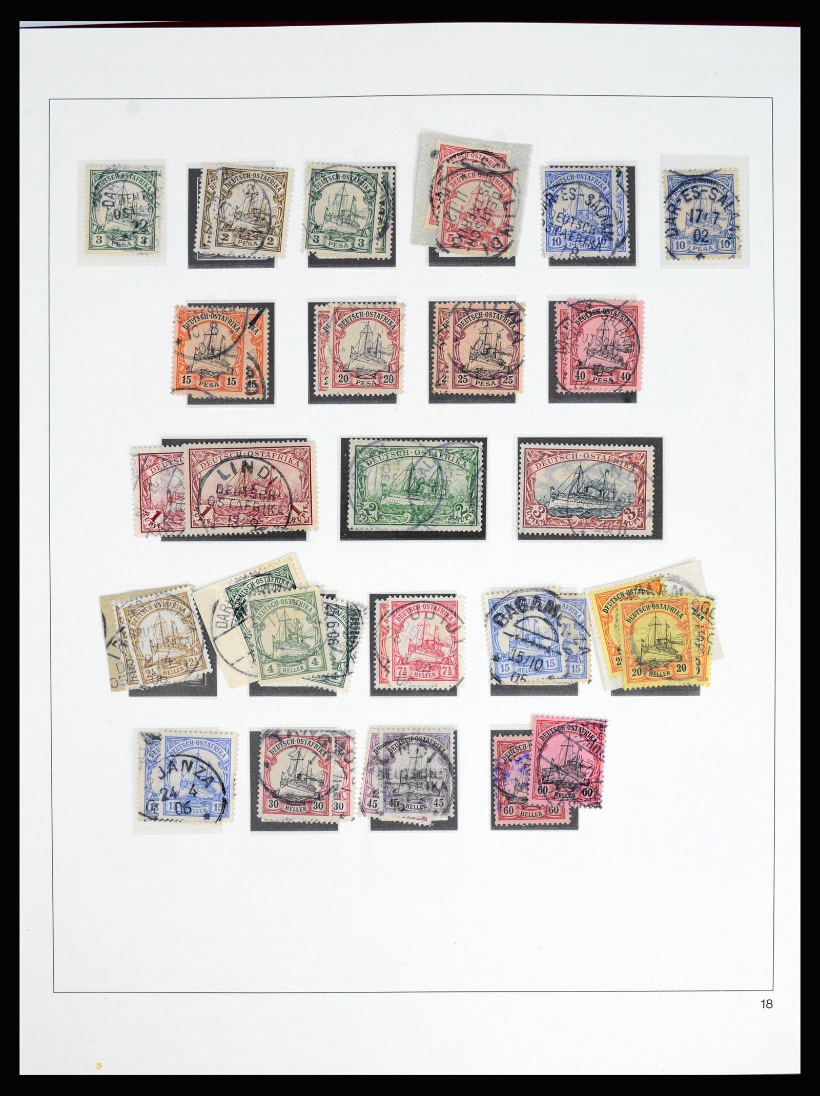 37130 034 - Postzegelverzameling 37130 Duitse koloniën 1884-1918.
