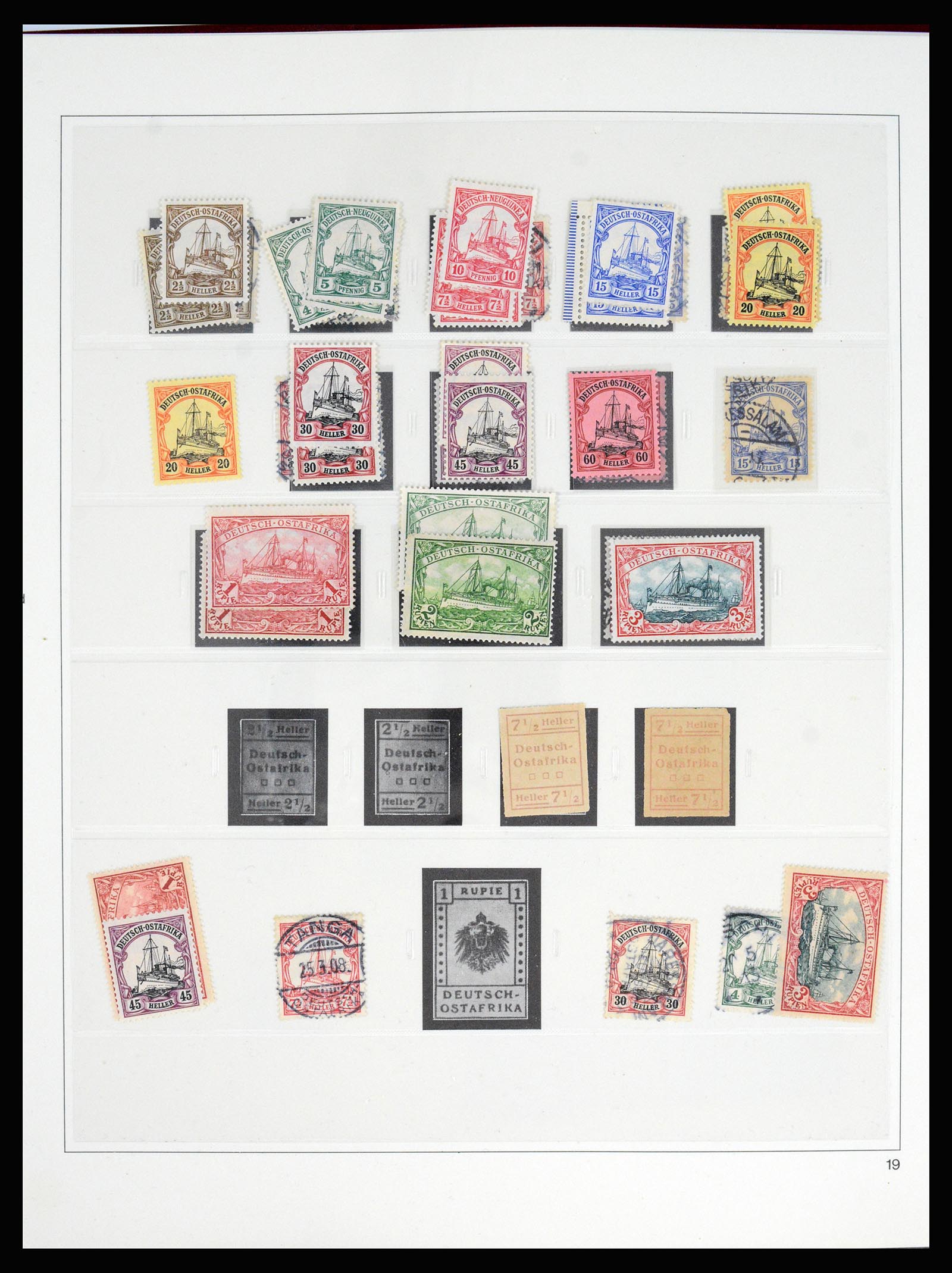 37130 035 - Postzegelverzameling 37130 Duitse koloniën 1884-1918.
