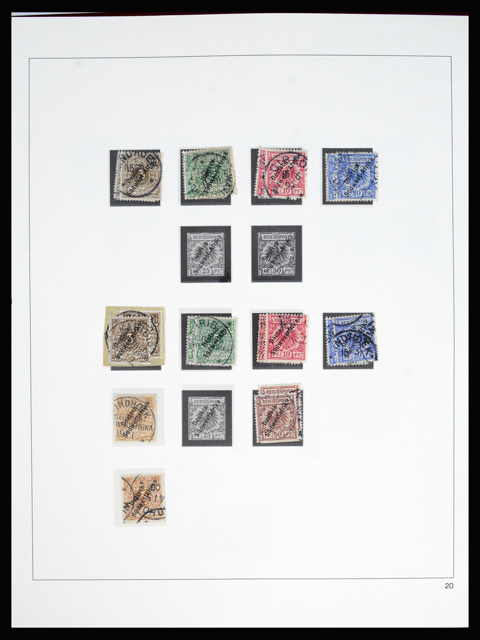 37130 038 - Postzegelverzameling 37130 Duitse koloniën 1884-1918.