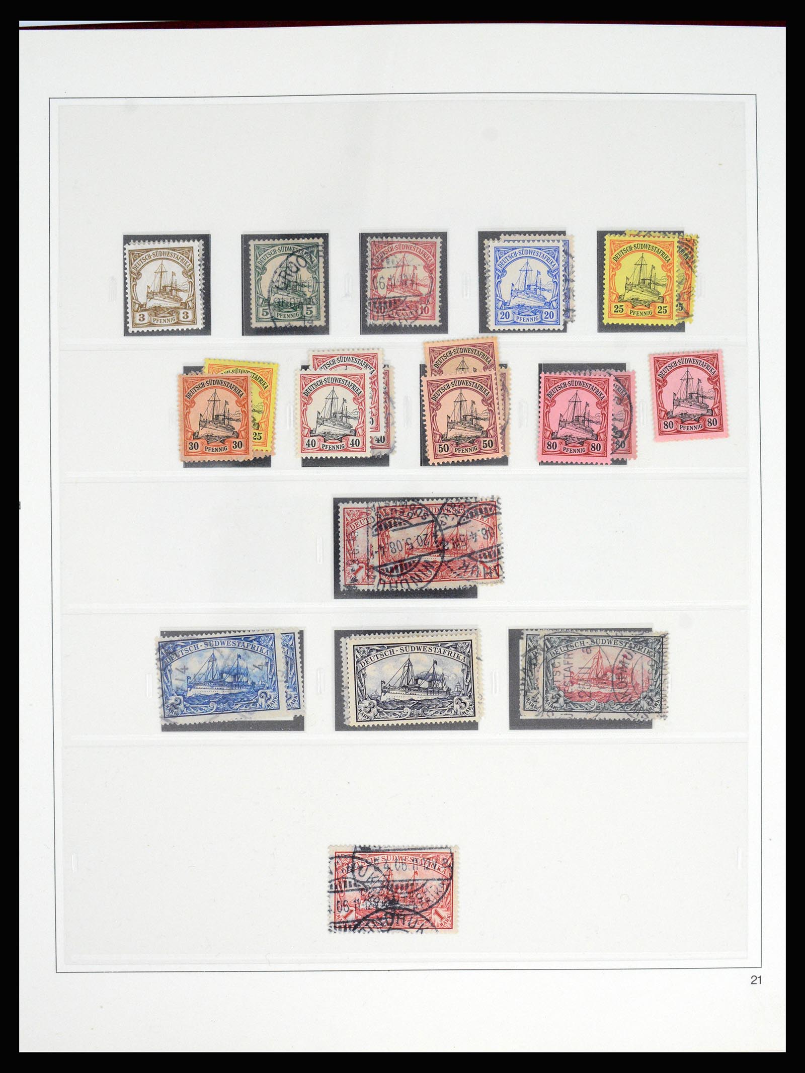 37130 039 - Postzegelverzameling 37130 Duitse koloniën 1884-1918.