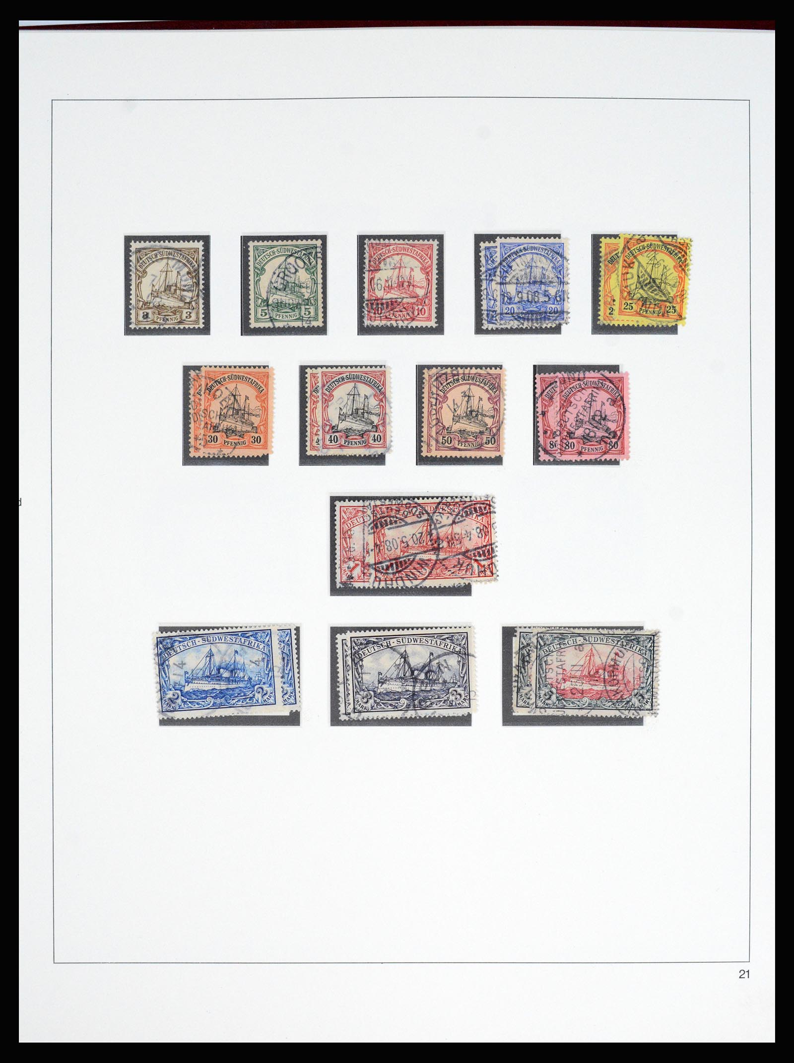 37130 040 - Postzegelverzameling 37130 Duitse koloniën 1884-1918.