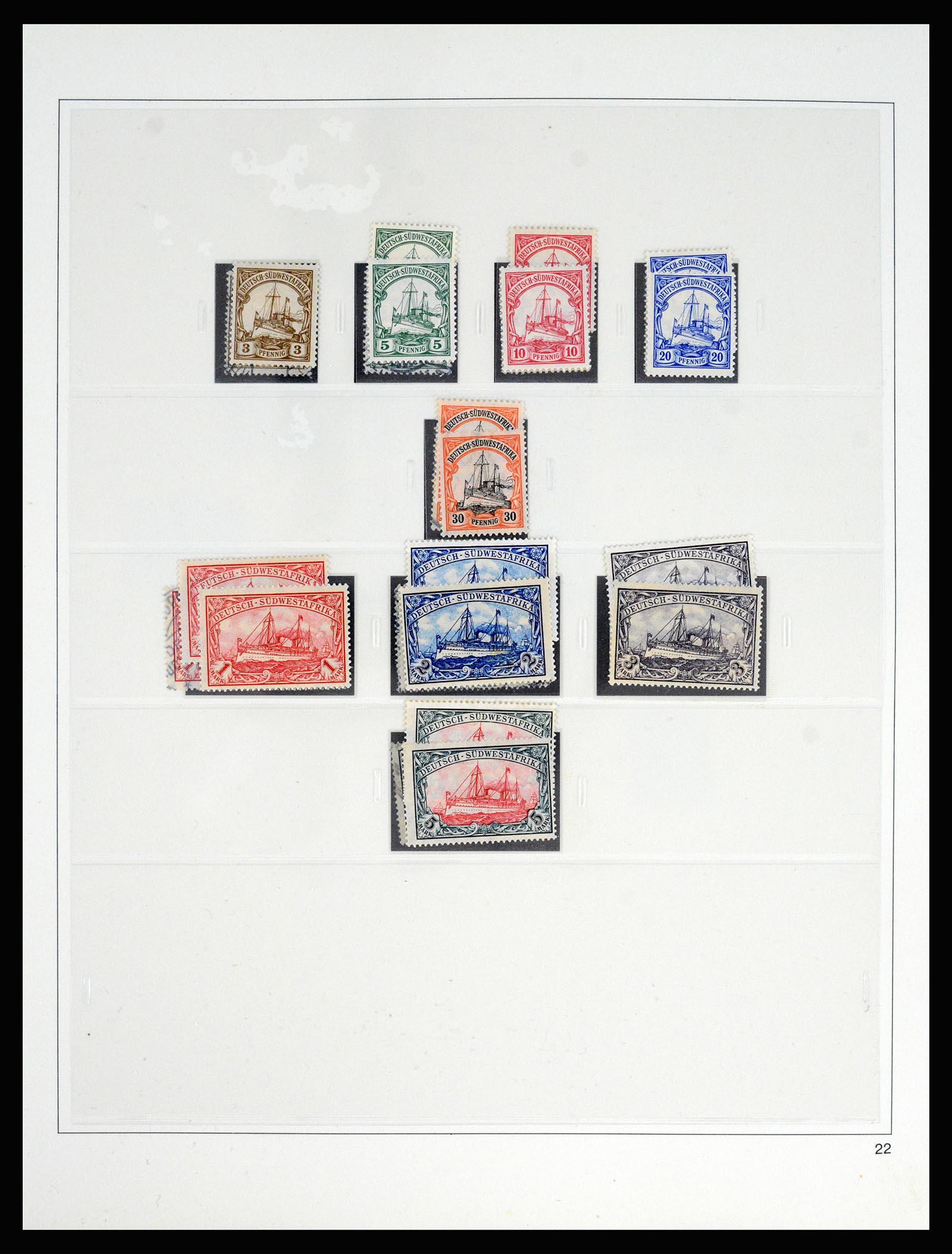 37130 041 - Postzegelverzameling 37130 Duitse koloniën 1884-1918.