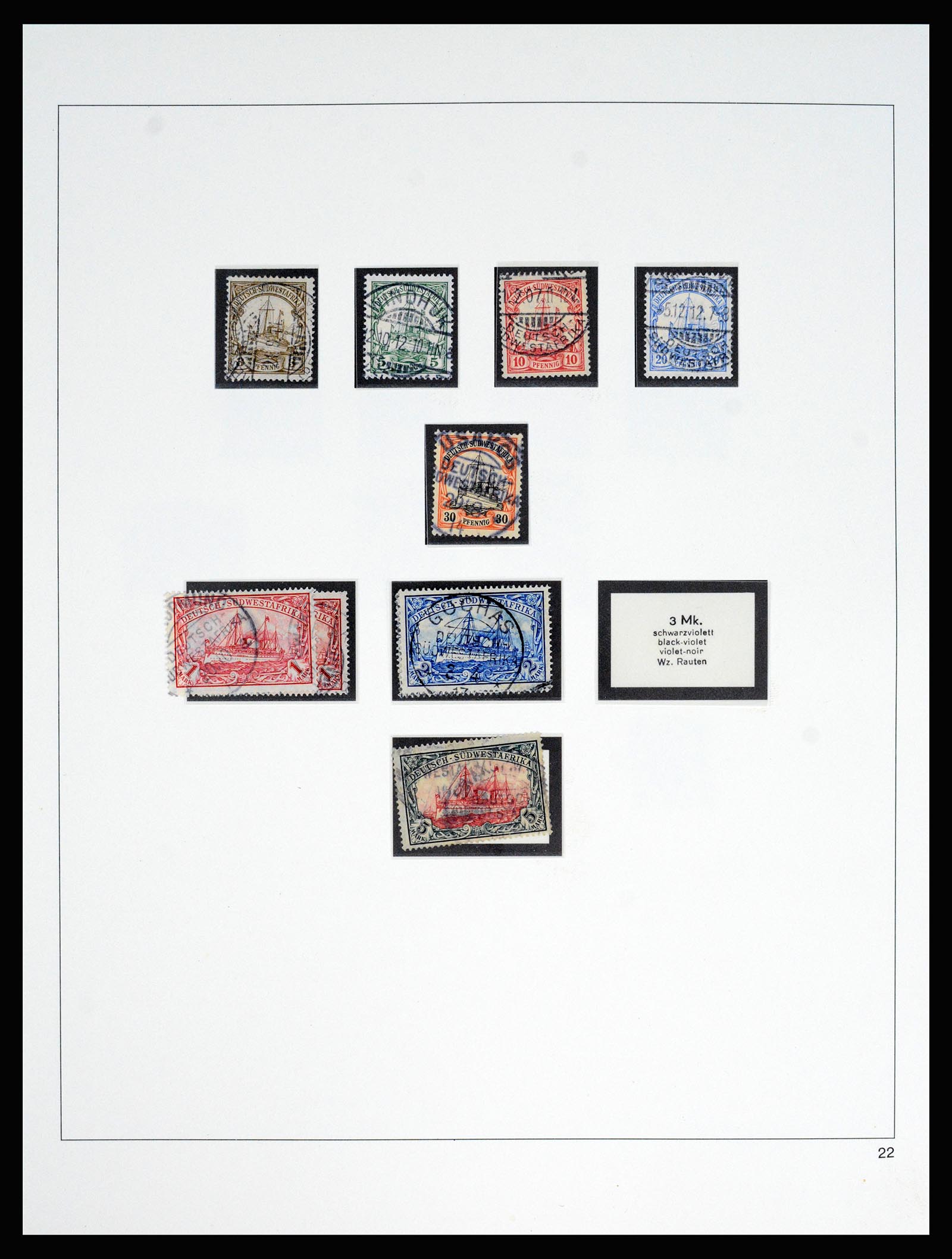 37130 042 - Postzegelverzameling 37130 Duitse koloniën 1884-1918.