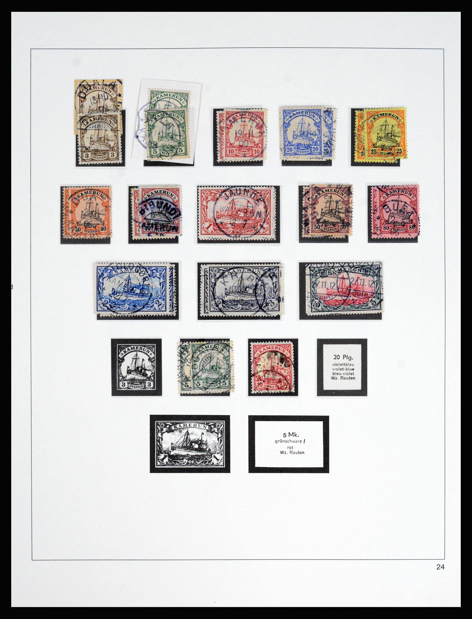 37130 046 - Postzegelverzameling 37130 Duitse koloniën 1884-1918.